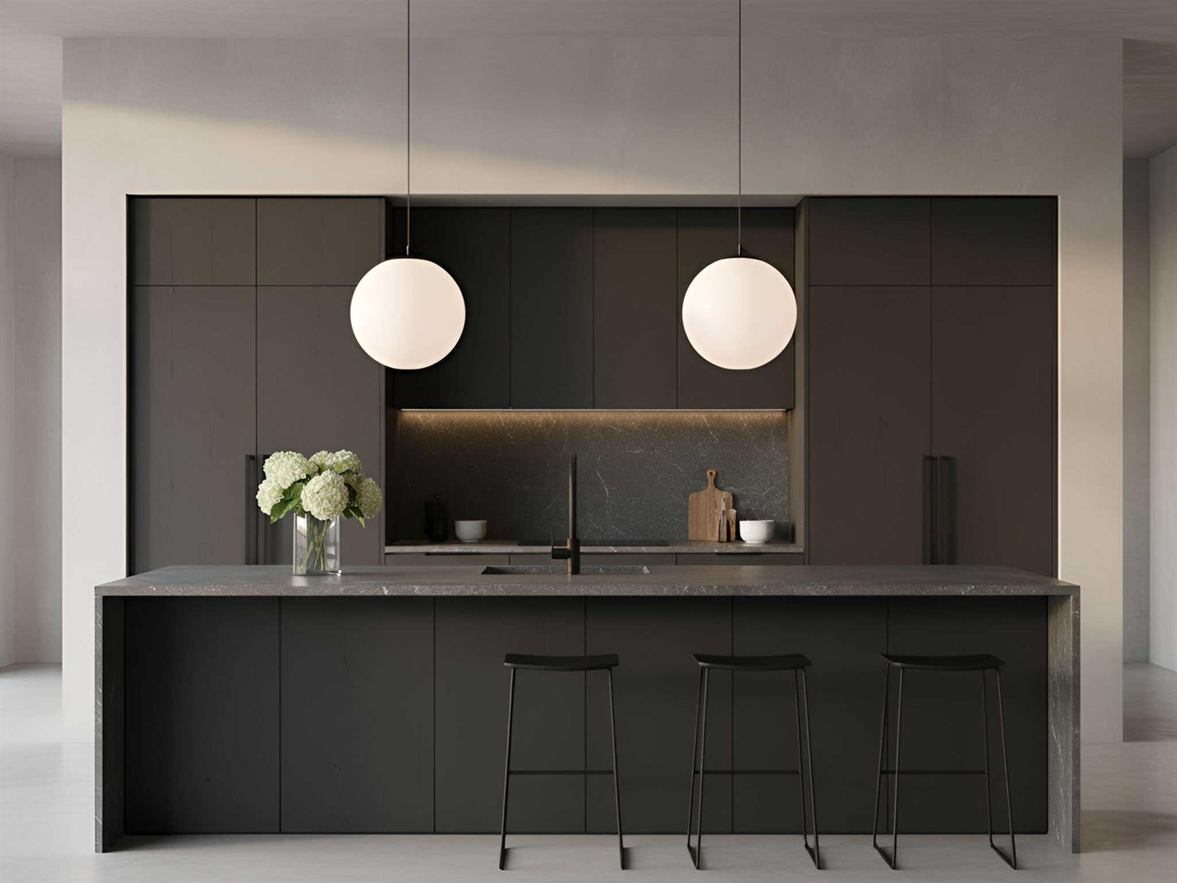 Visual Comfort Studio Colewood 1-Light Midnight Black Globe Pendant