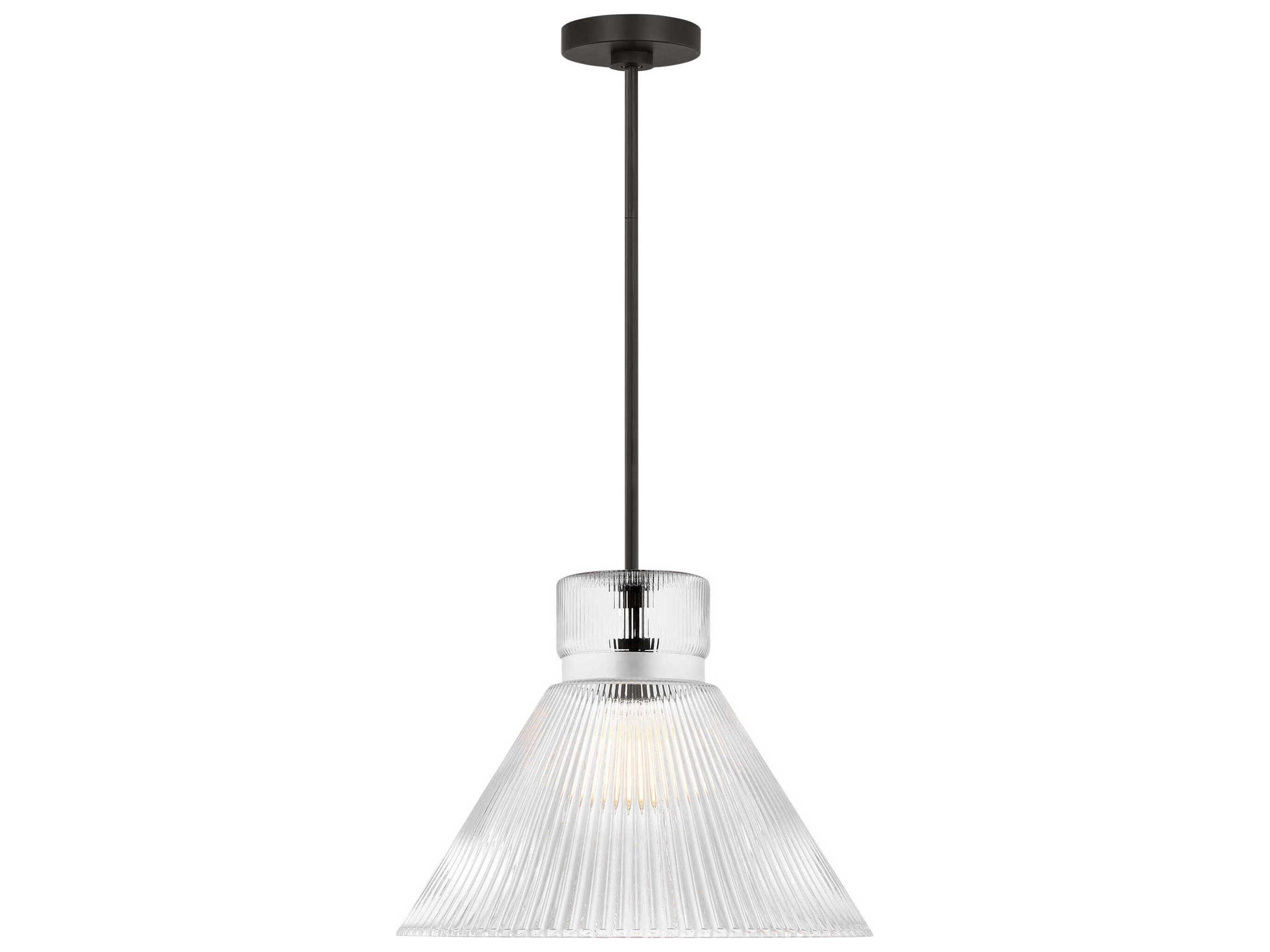 Visual Comfort Studio Liouet 1-Light Midnight Black Pendant