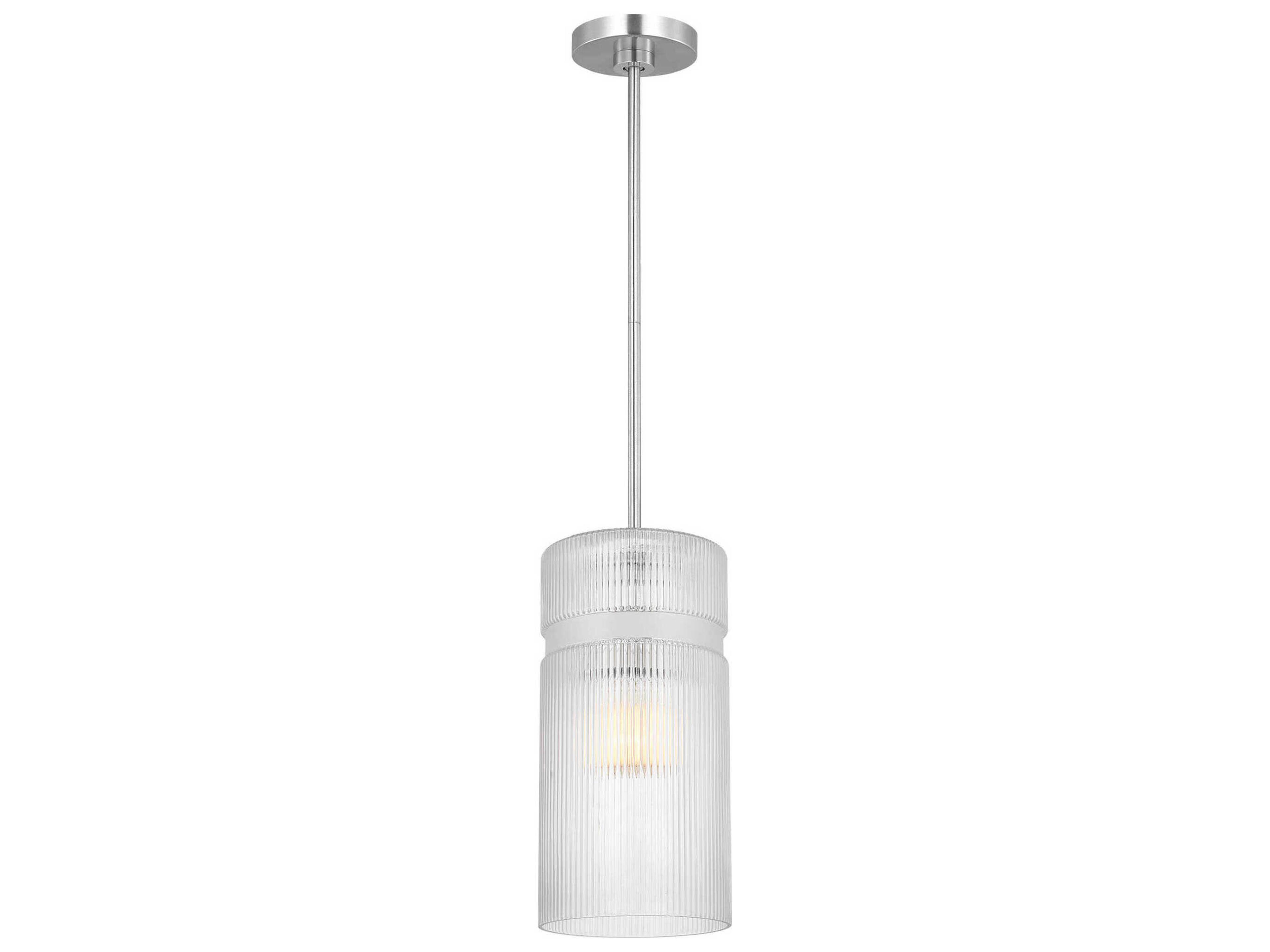 Liouet 1-Light Brushed Nickel Mini Pendant Light