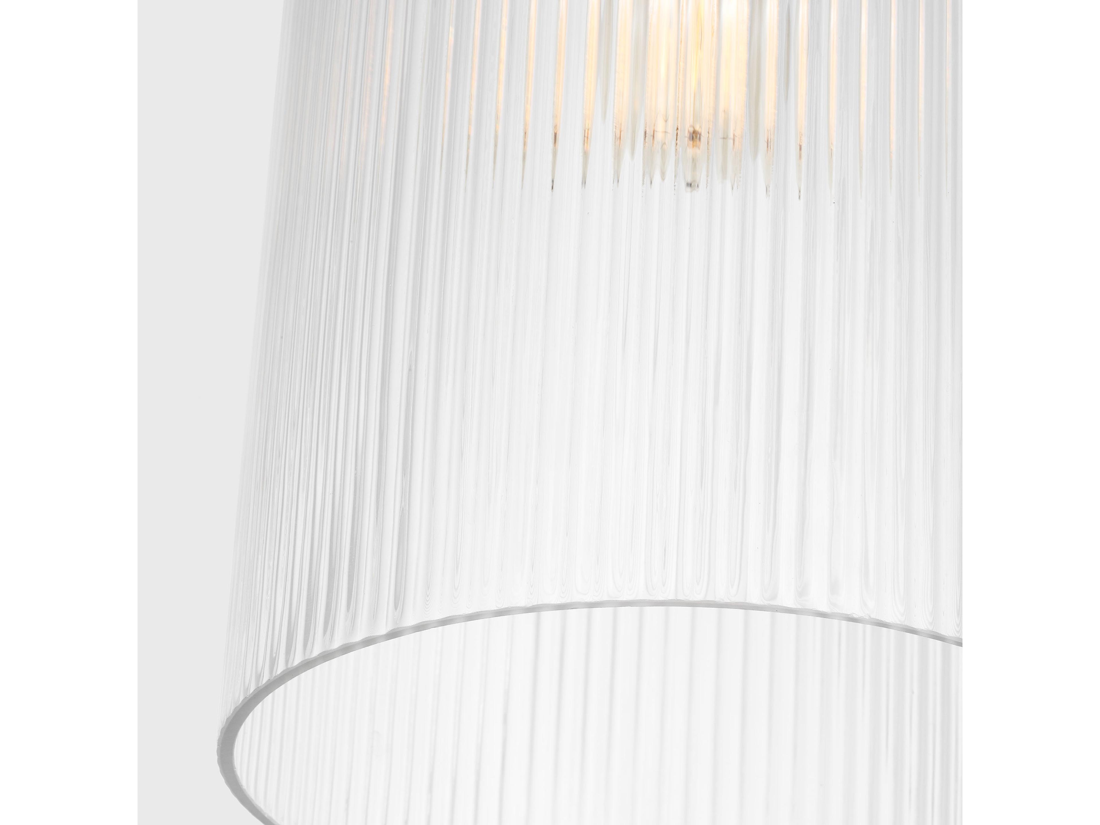 Visual Comfort Studio Liouet 1-Light Satin Brass Cylinder Mini Pendant