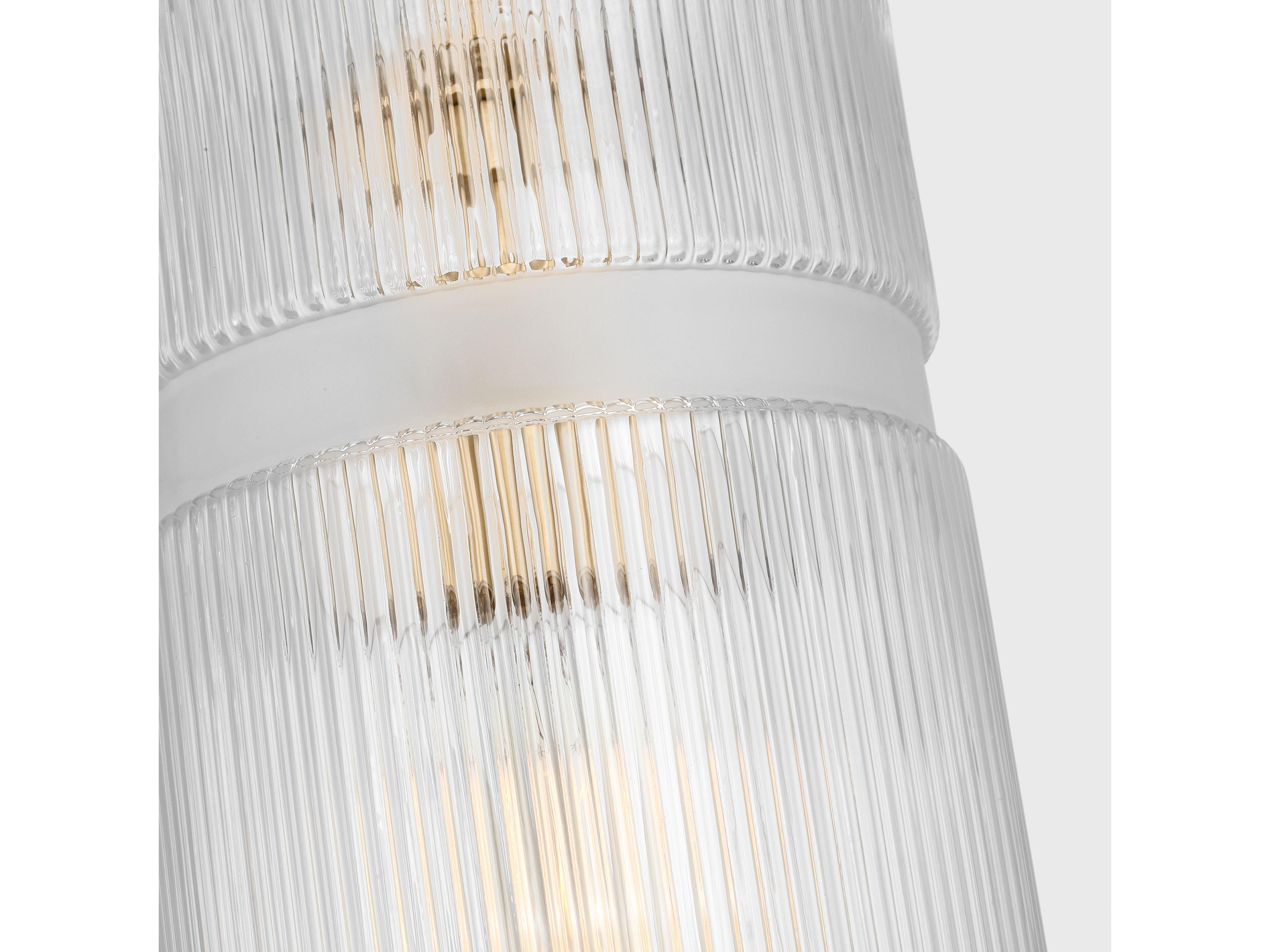 Visual Comfort Studio Liouet 1-Light Satin Brass Cylinder Mini Pendant