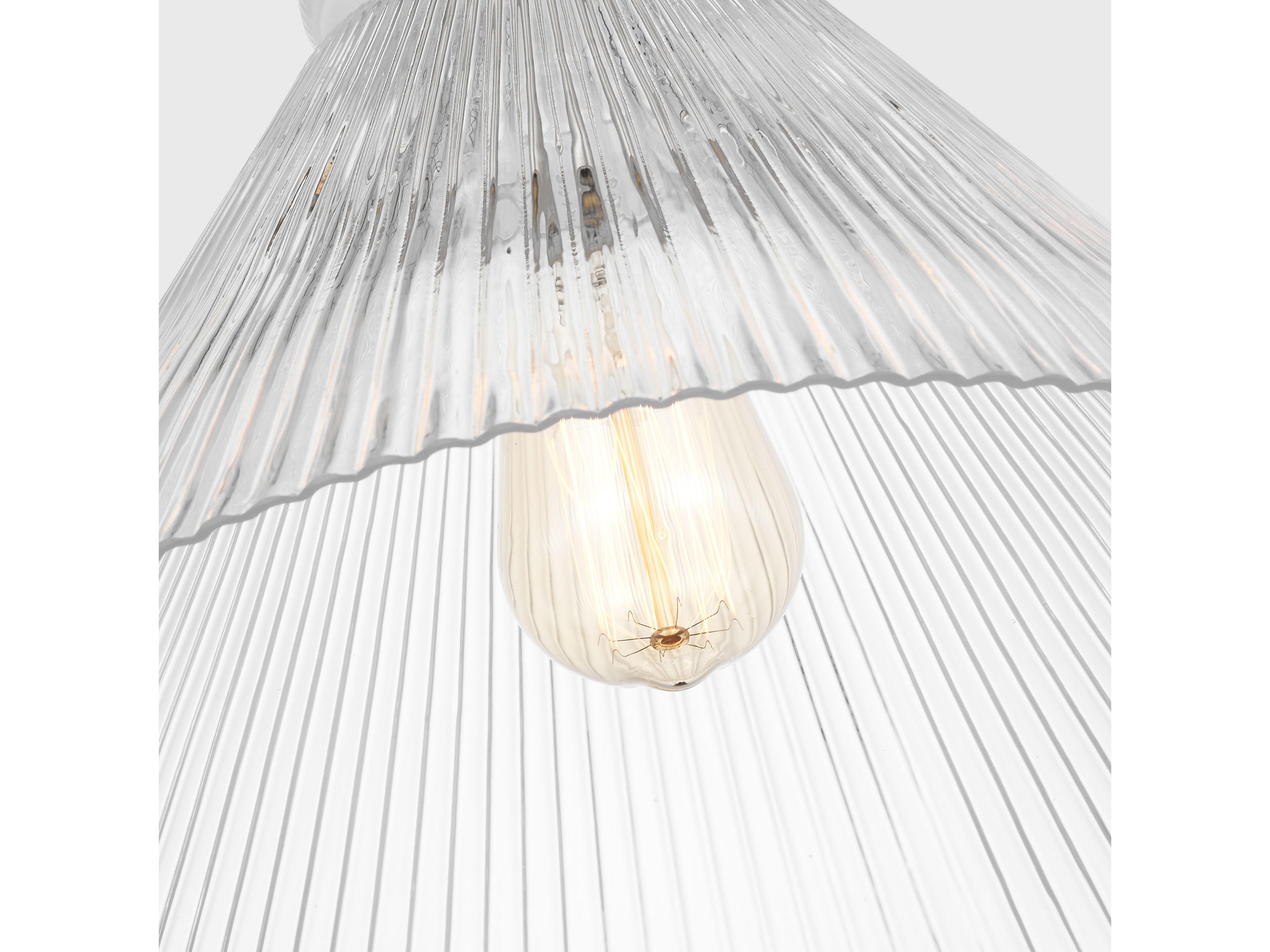 Visual Comfort Studio Liouet 1-Light Brushed Nickel Mini Pendant