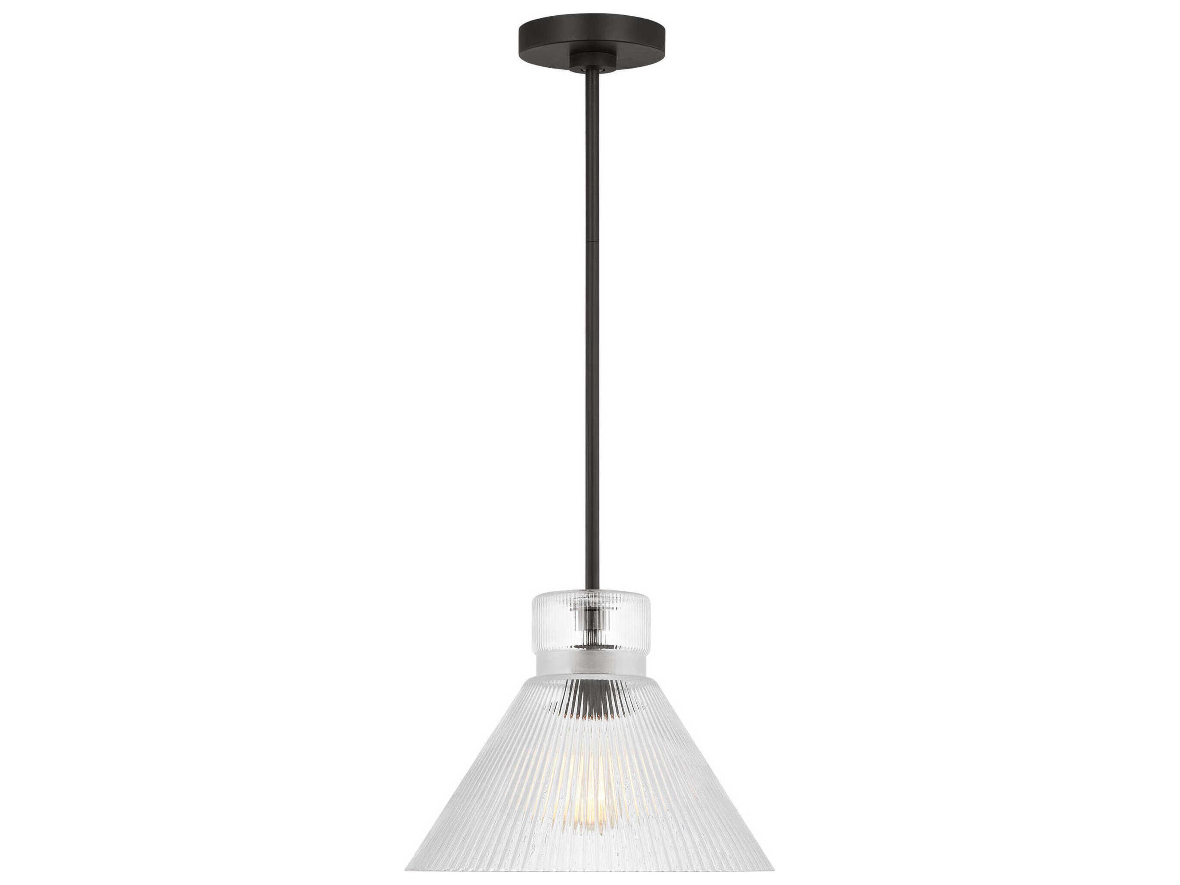 Visual Comfort Studio Liouet 1-Light Midnight Black Mini Pendant