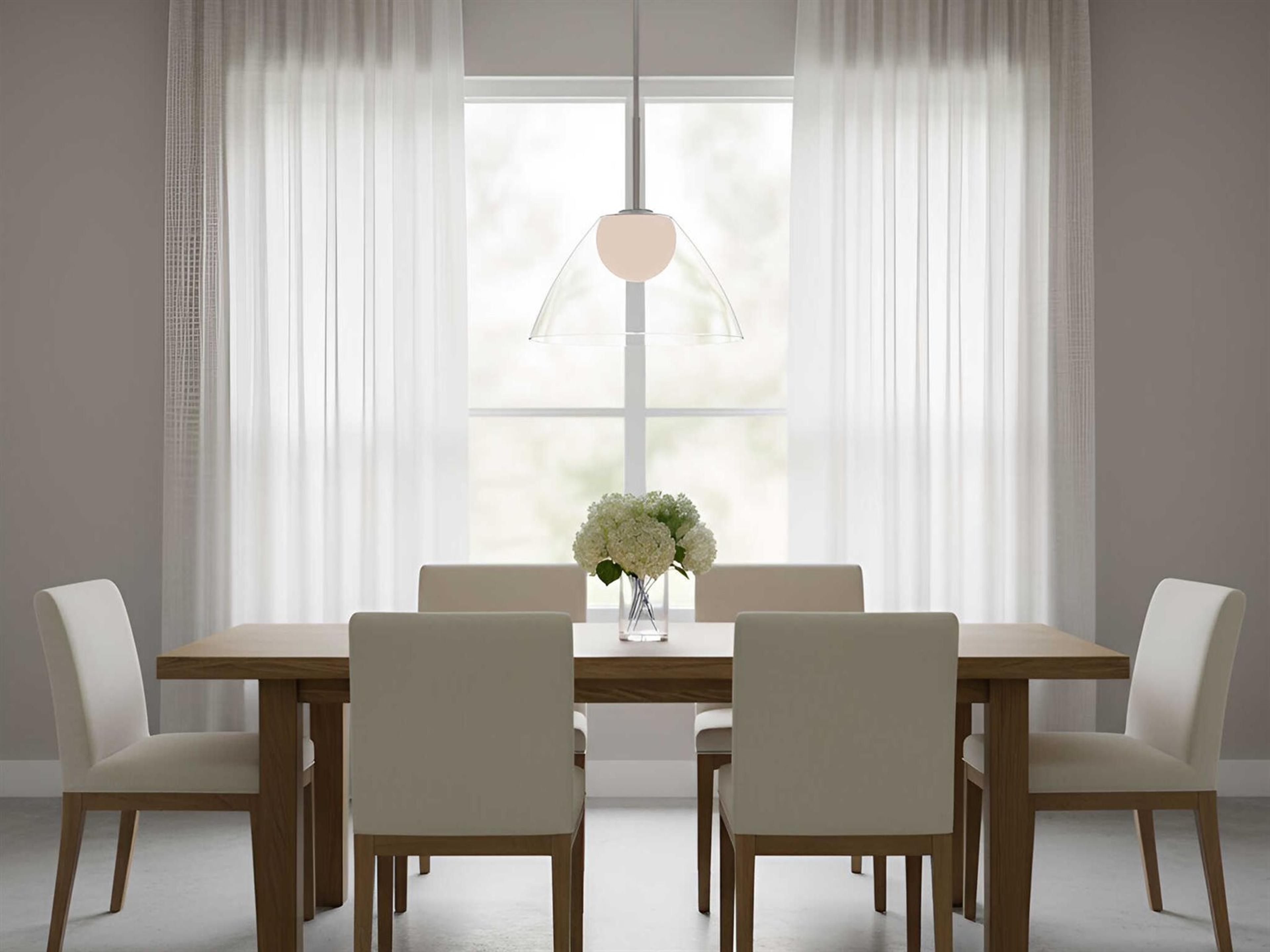 Visual Comfort Studio Suma 1-Light Brushed Nickel Dome Pendant