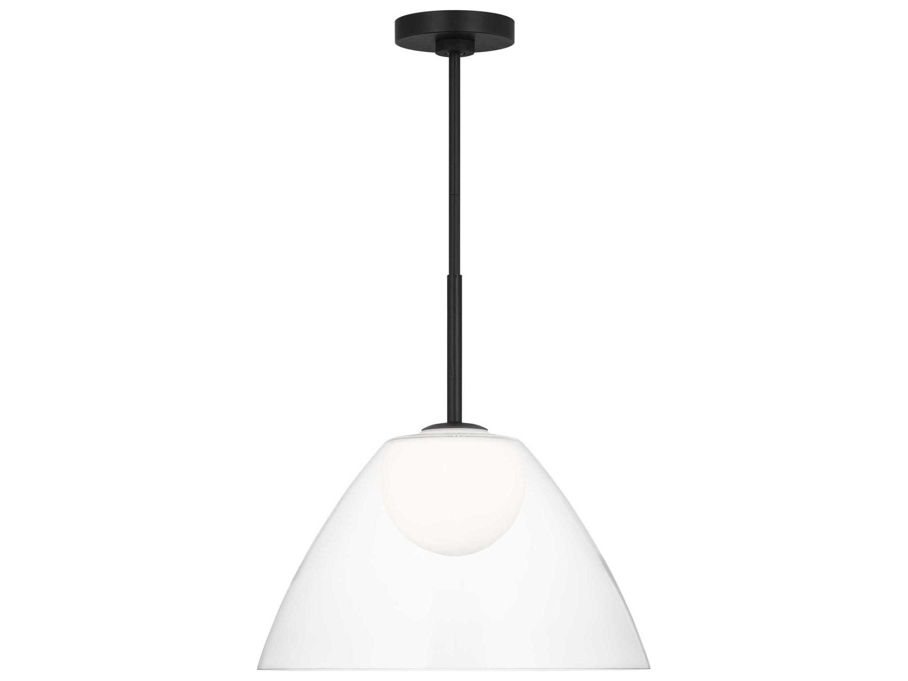 Visual Comfort Studio Suma 1-Light Midnight Black Dome Pendant