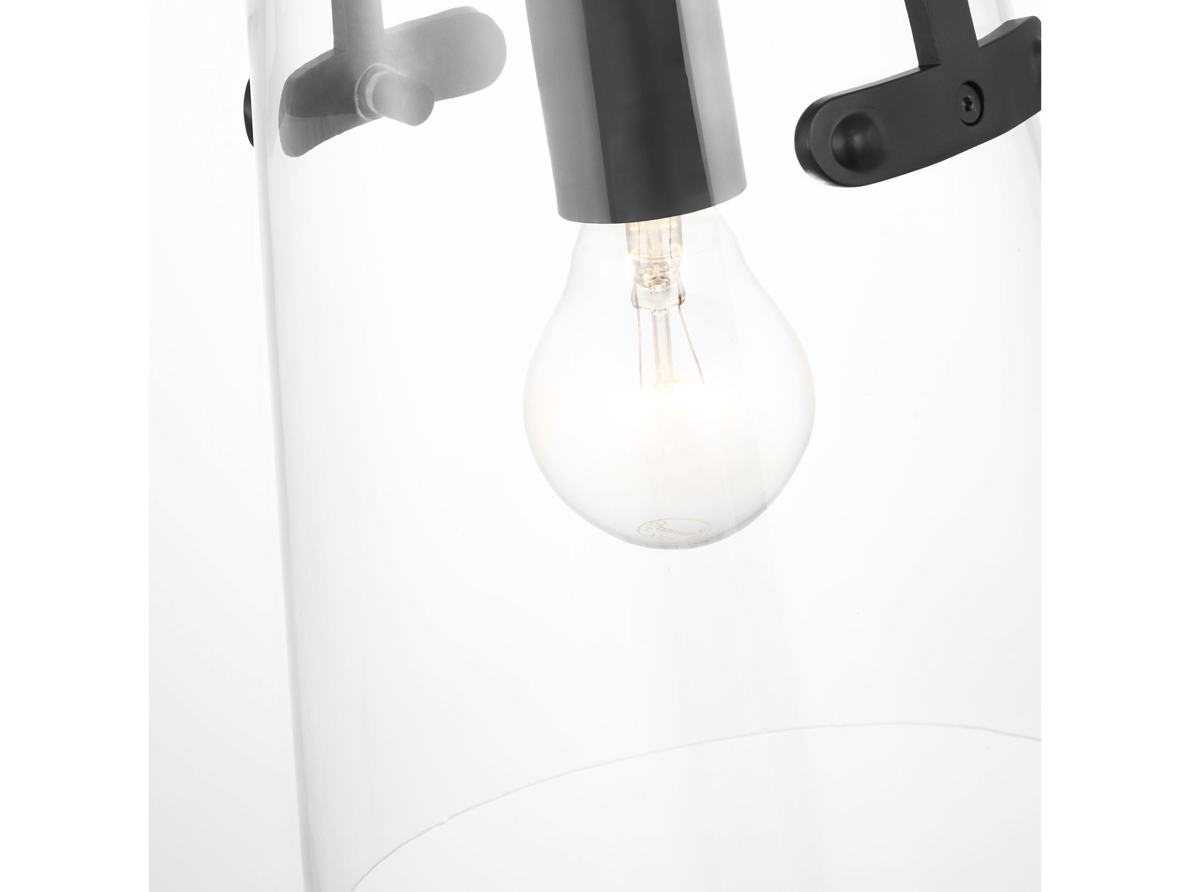 Visual Comfort Studio Crofton 1-Light Midnight Black Cylinder Mini Pendant