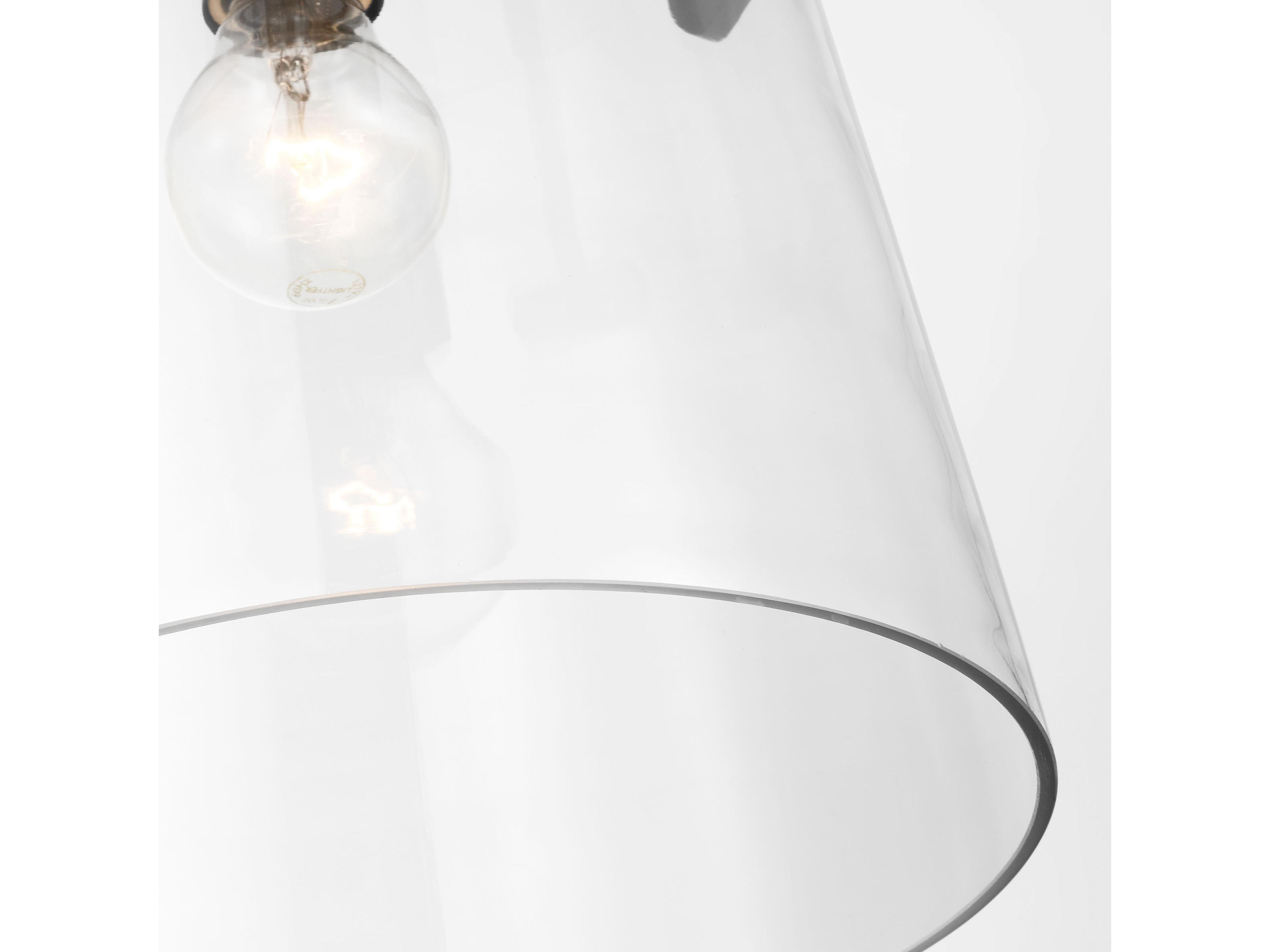 Visual Comfort Studio Crofton 1-Light Midnight Black Cylinder Mini Pendant