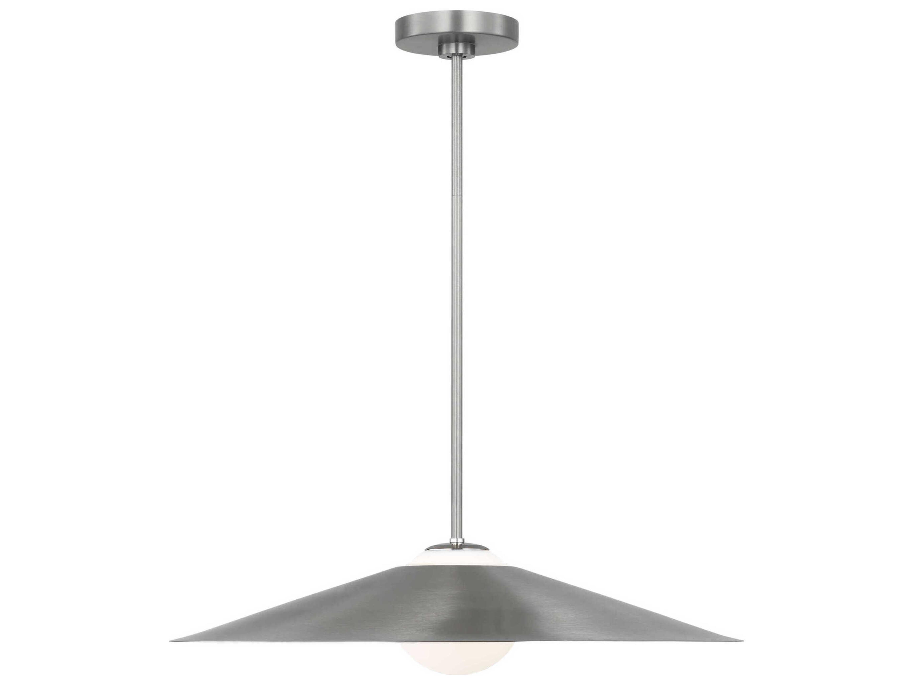 Visual Comfort Studio Astra 1-Light Brushed Nickel Pendant