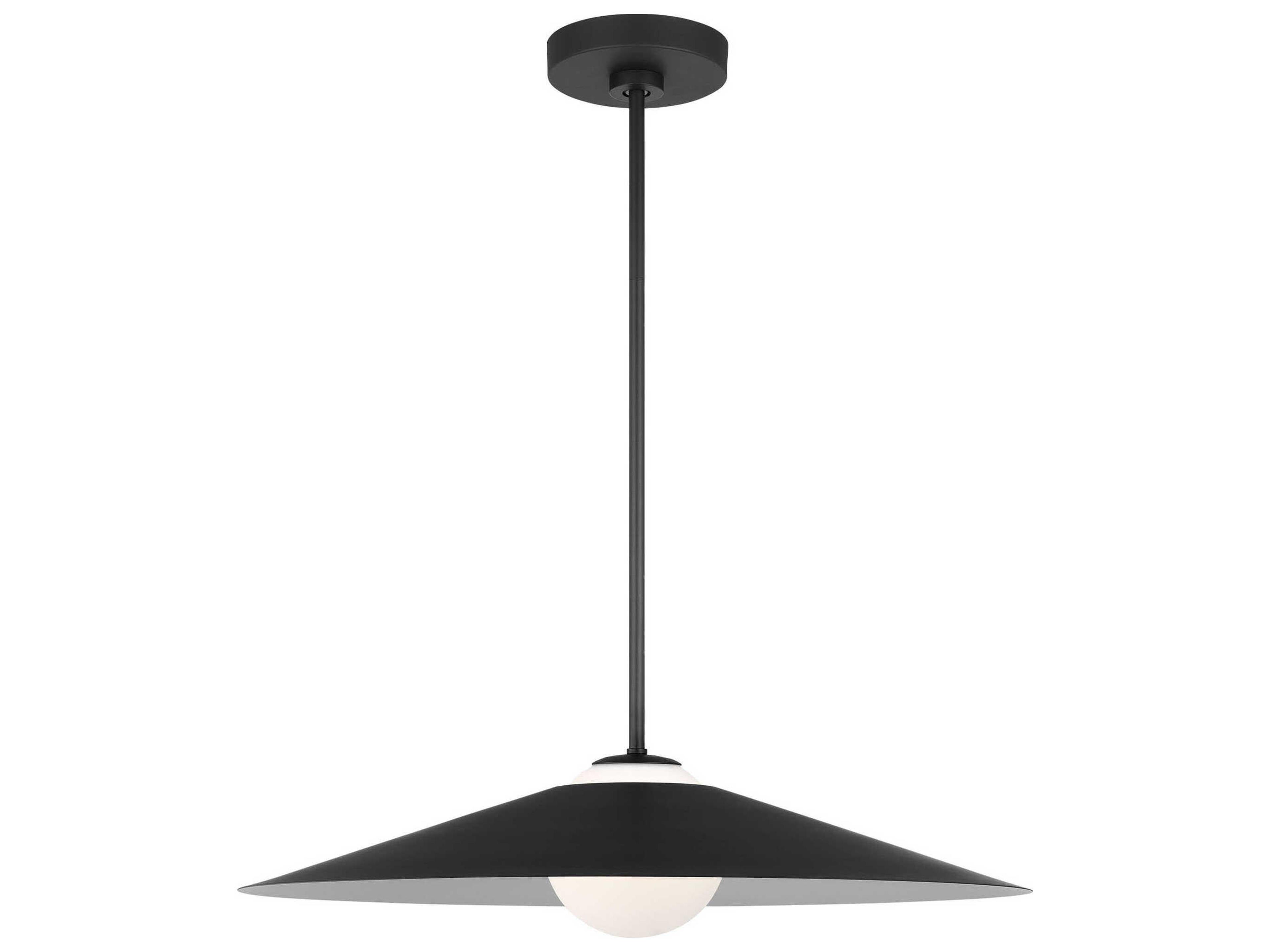 Astra Midnight Black 1-Light Industrial Pendant