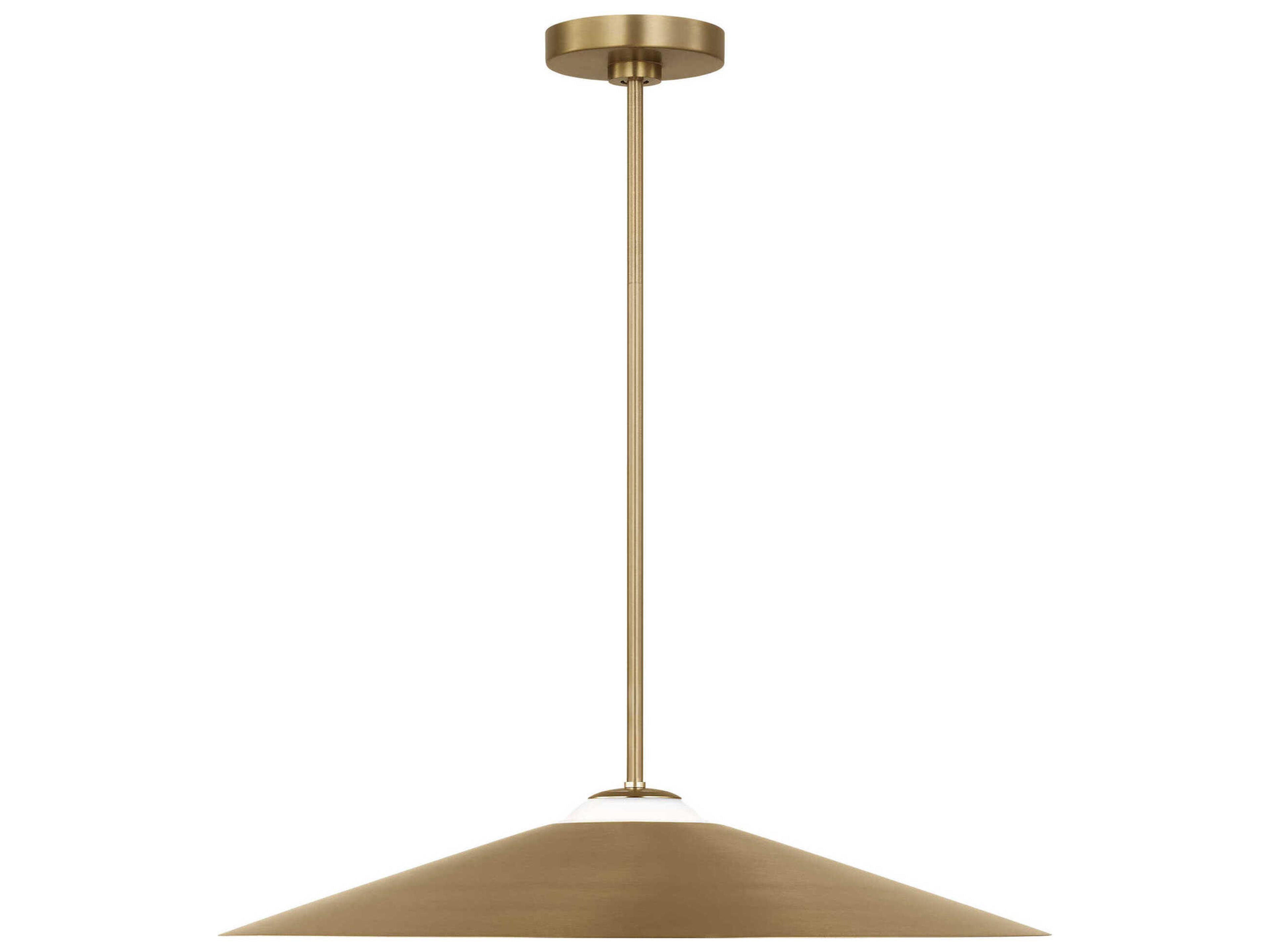 Visual Comfort Studio Astra 1-Light Satin Brass Pendant
