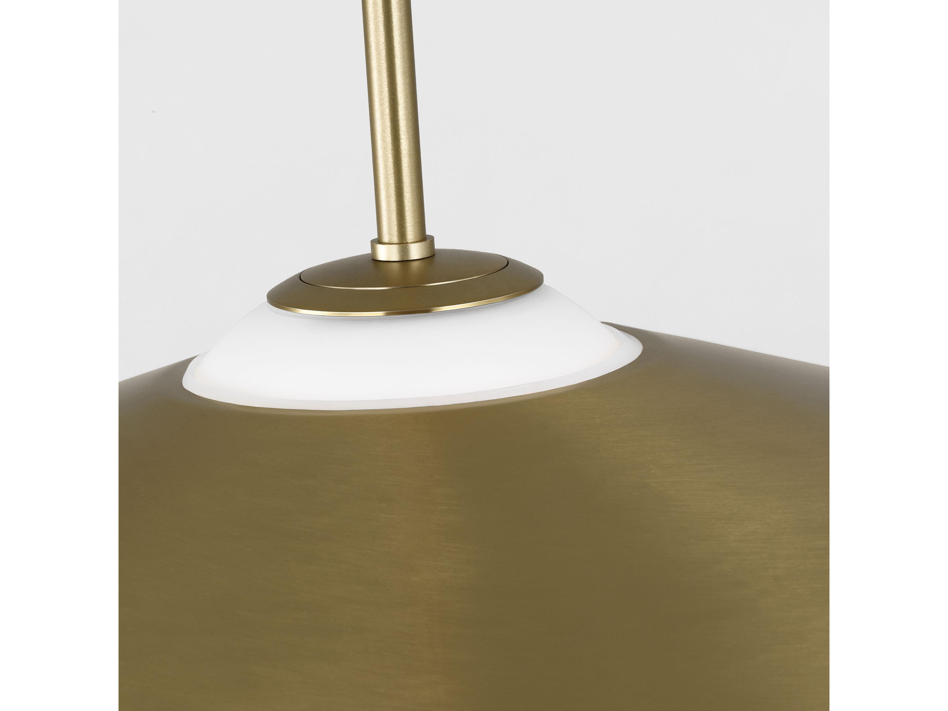Visual Comfort Studio Astra 1-Light Satin Brass Pendant