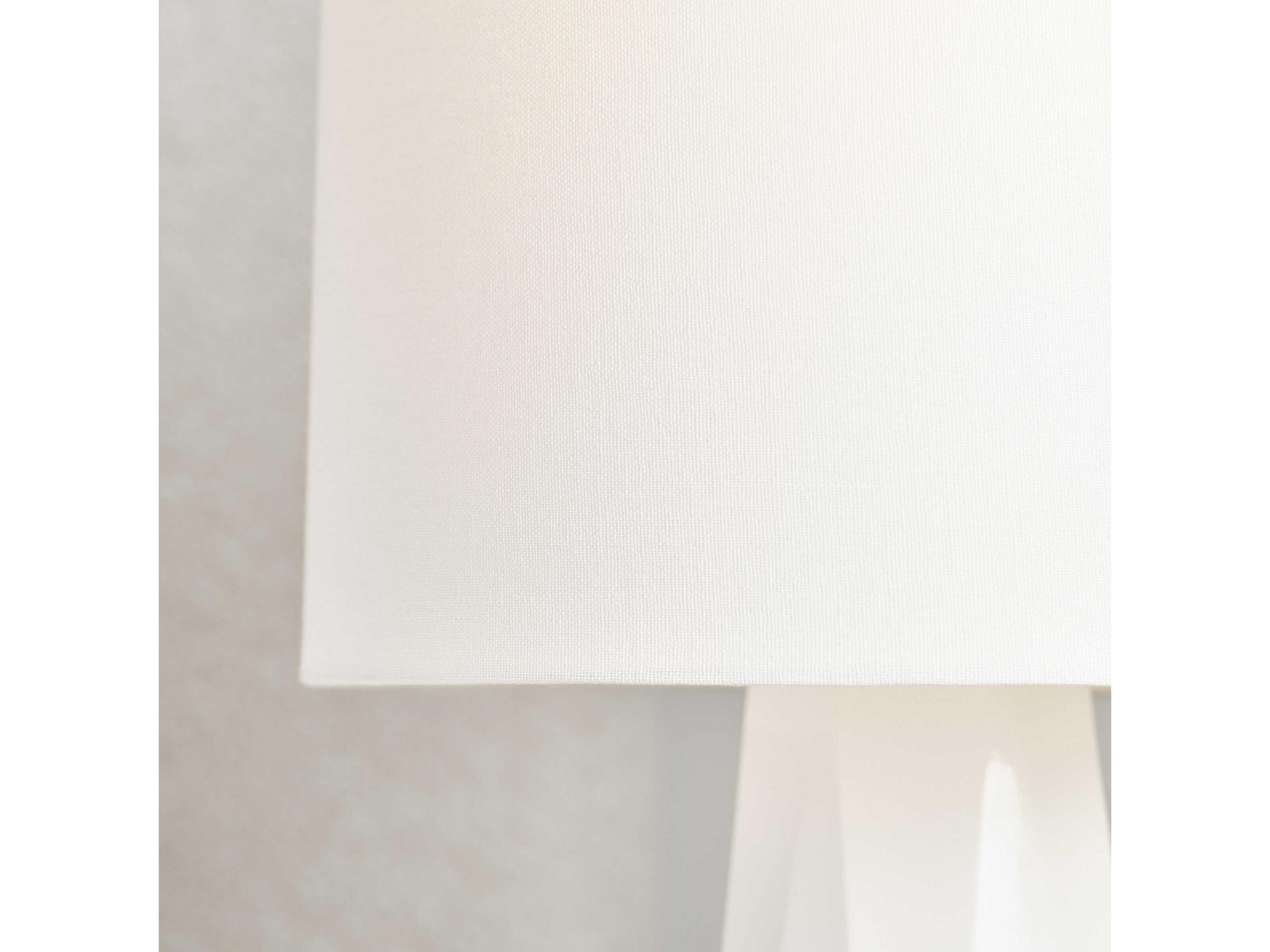 Visual Comfort Studio Moresby Gloss White Linen Table Lamp