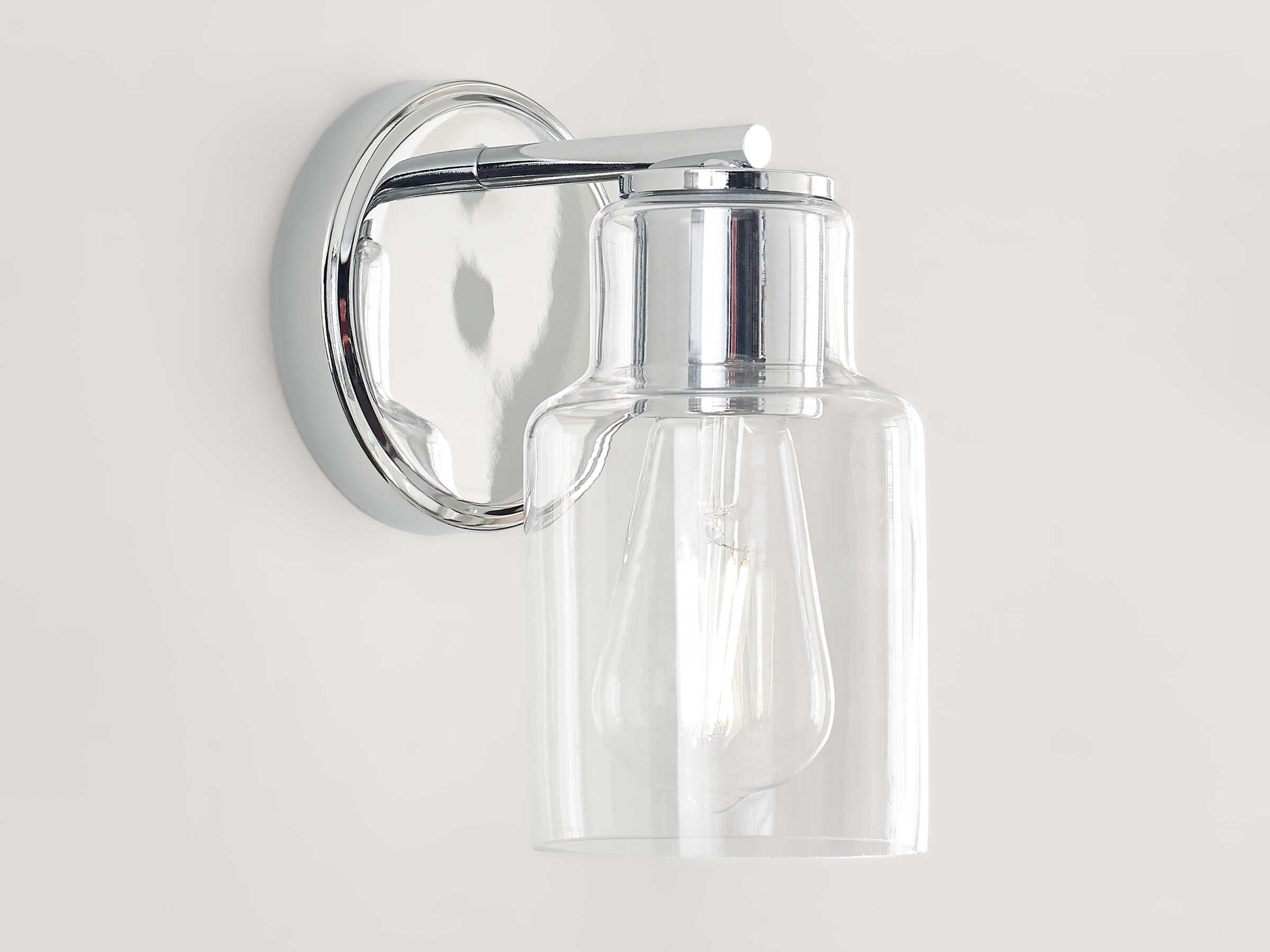 Visual Comfort Studio Sayward 1-Light Chrome Wall Sconce