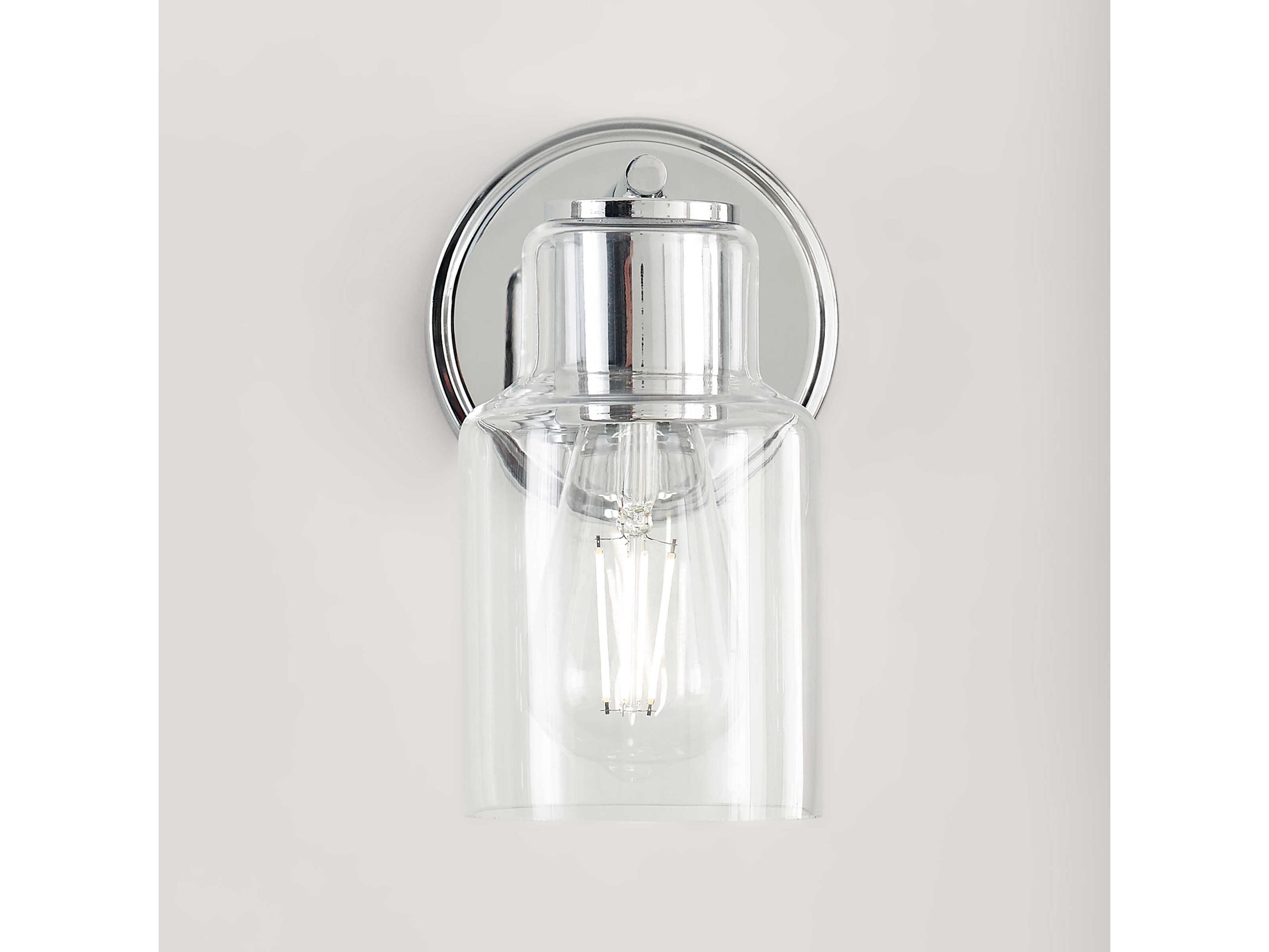 Visual Comfort Studio Sayward 1-Light Chrome Wall Sconce