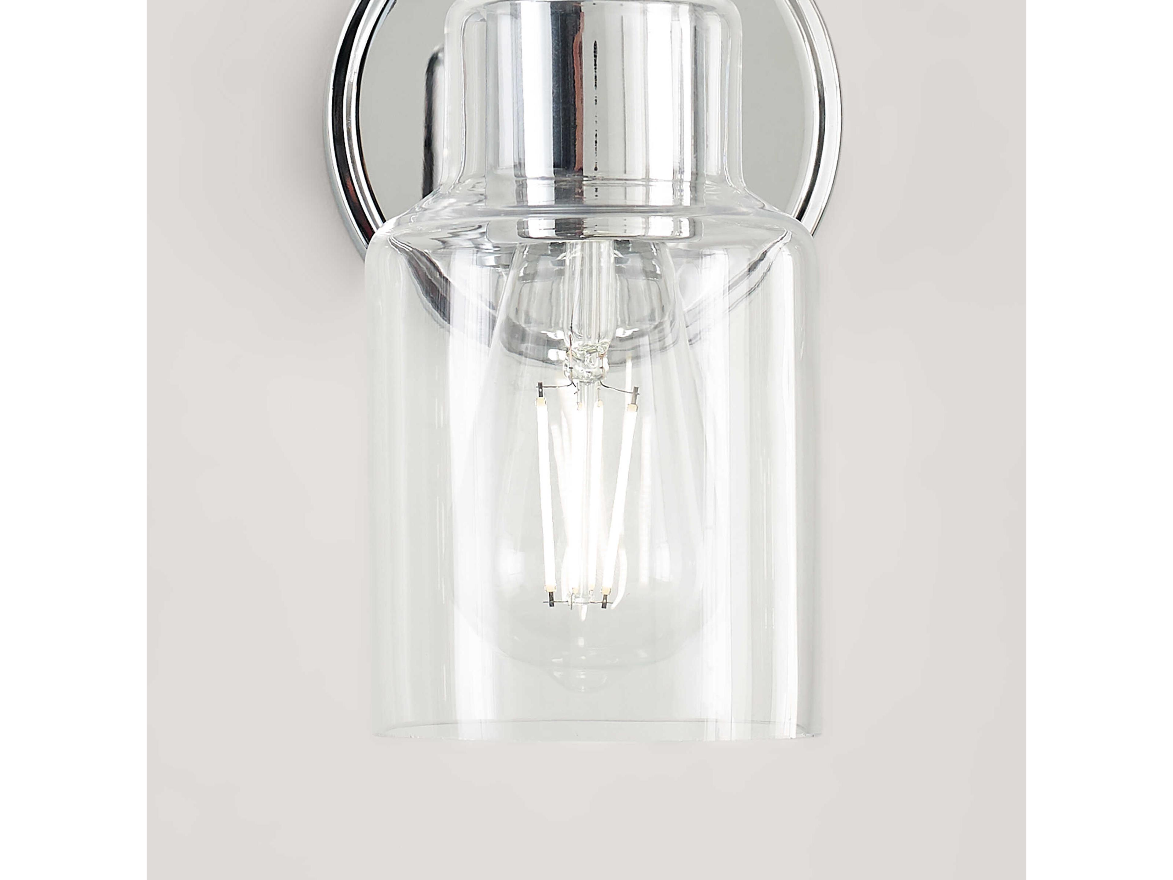 Visual Comfort Studio Sayward 1-Light Chrome Wall Sconce