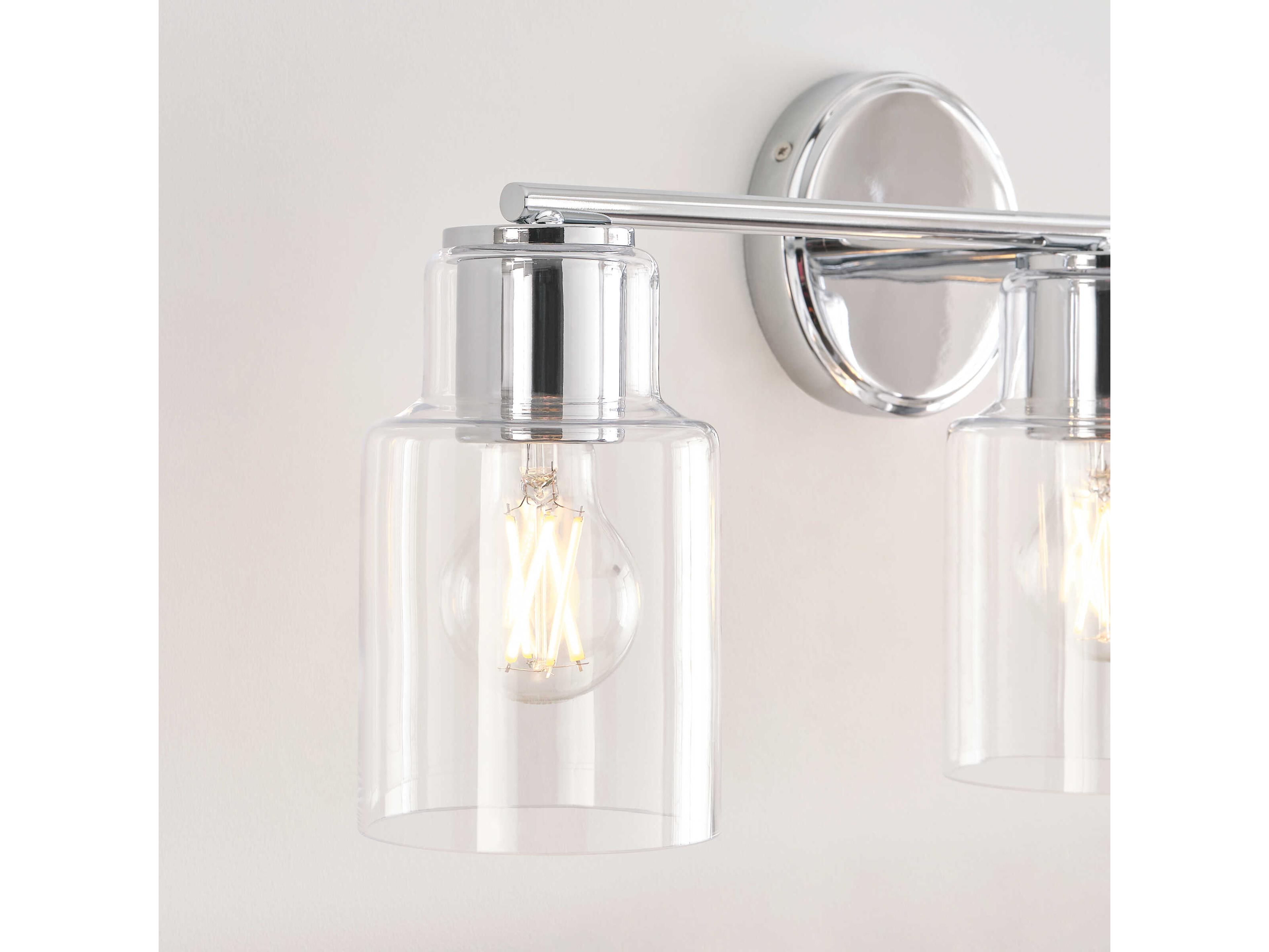 Visual Comfort Studio Sayward 3-Light Chrome Vanity Light