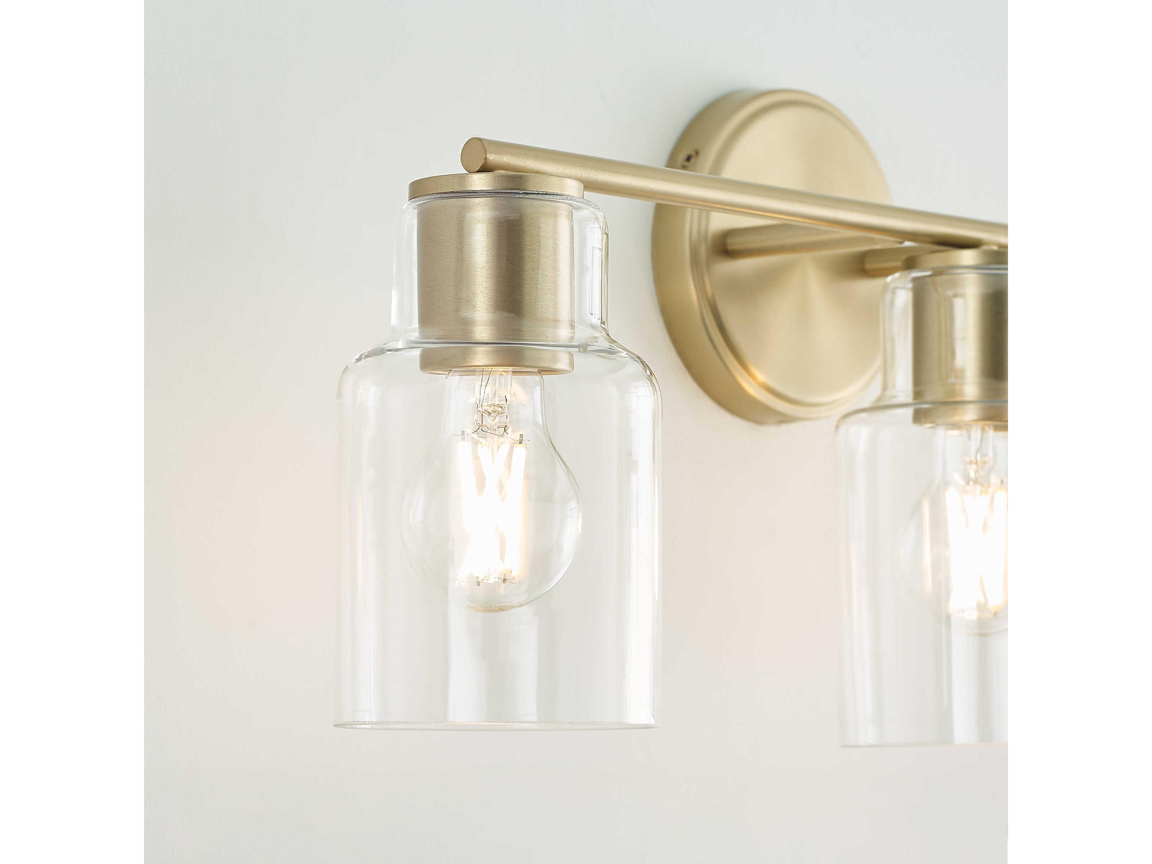 Visual Comfort Studio Sayward 3-Light Satin Brass Vanity Light