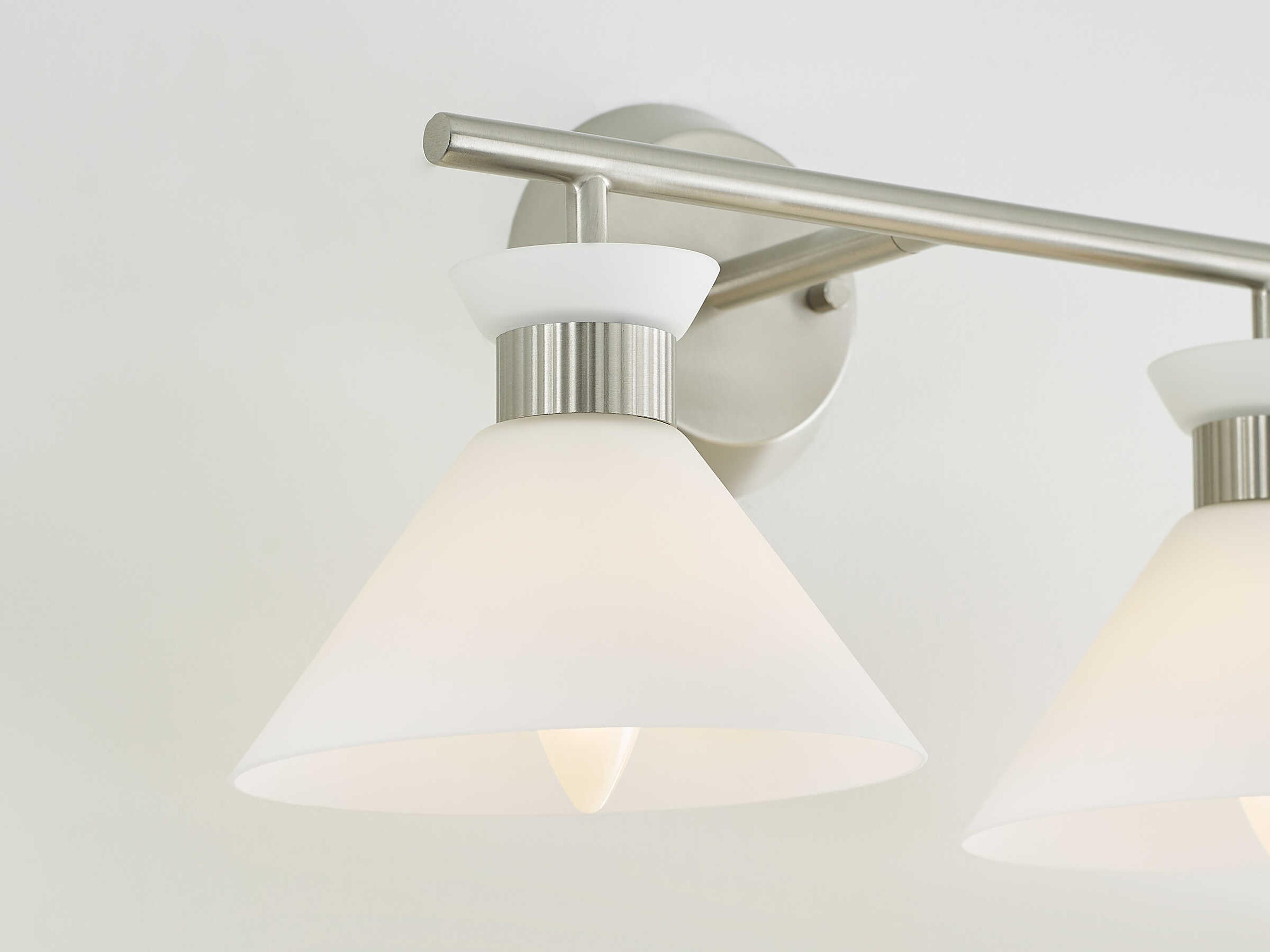 Visual Comfort Studio Belcarra 2-Light Brushed Steel Vanity Light