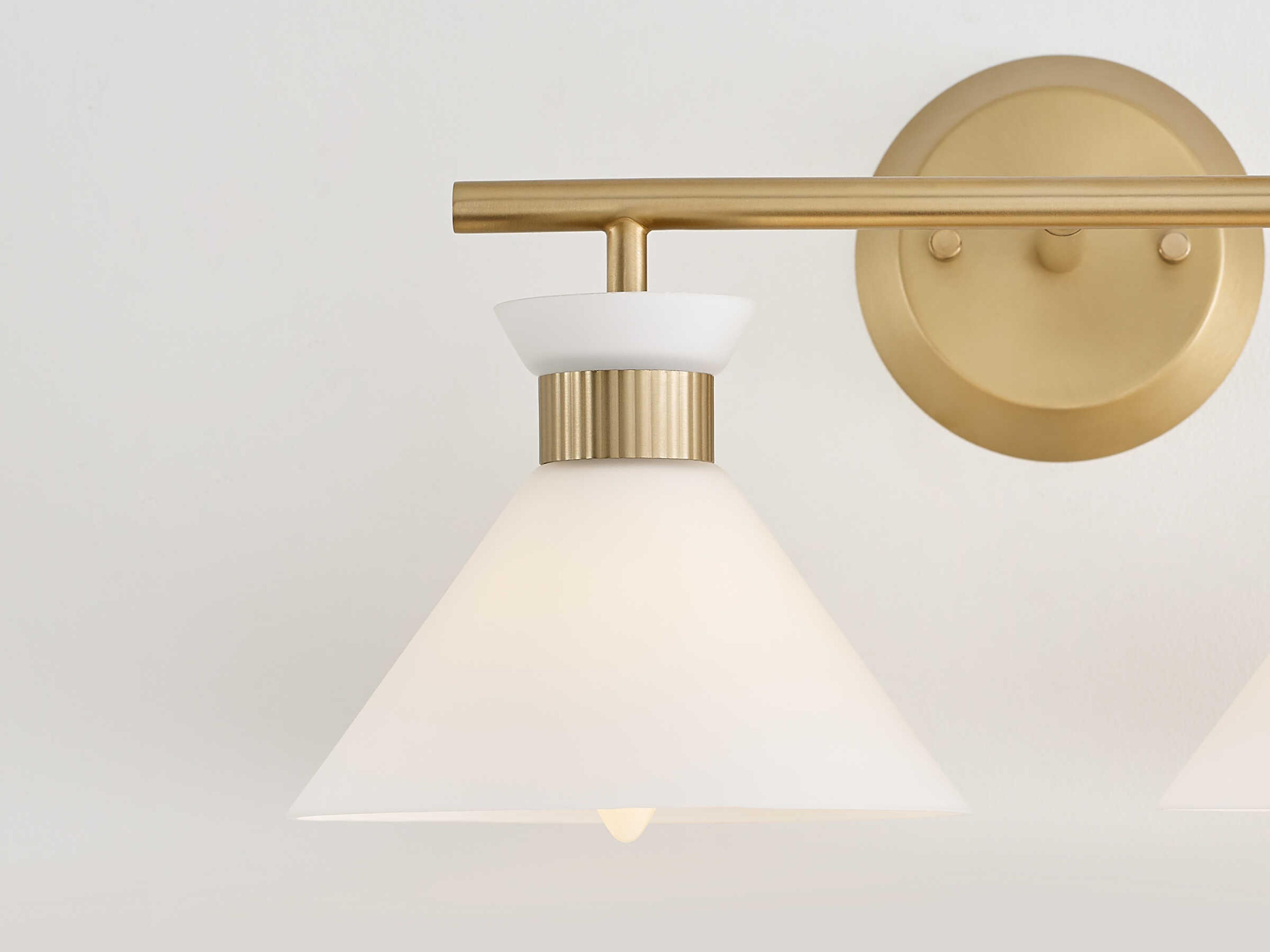 Visual Comfort Studio Belcarra 2-Light Satin Brass Vanity Light