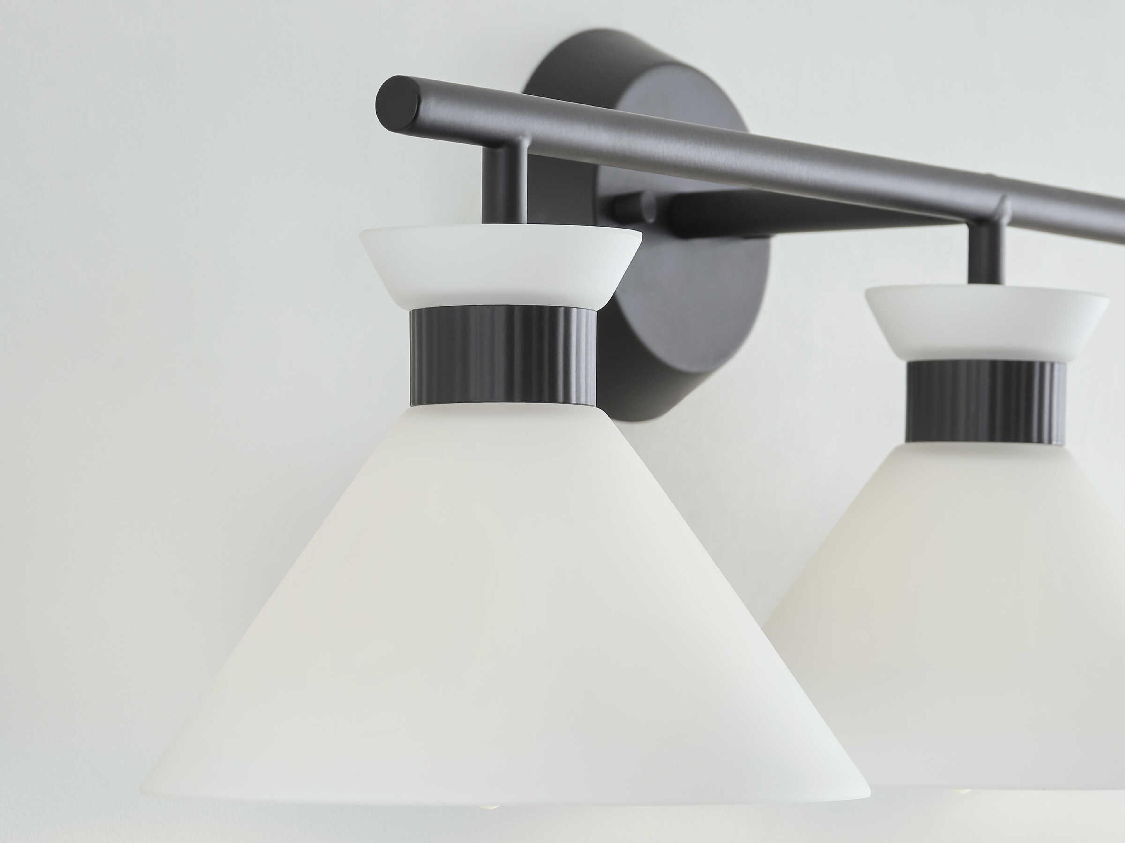 Visual Comfort Studio Belcarra 3-Light Midnight Black Vanity Light