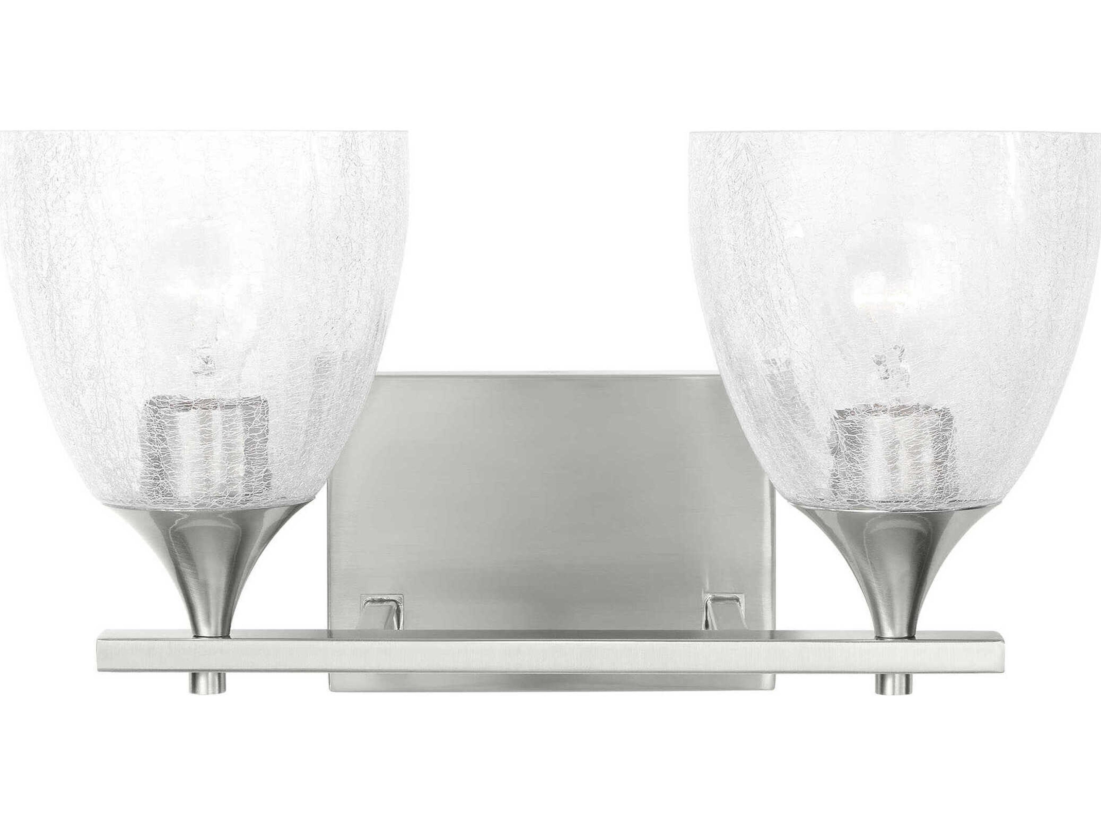 Visual Comfort Studio Toffino 2-Light Brushed Nickel Vanity Light
