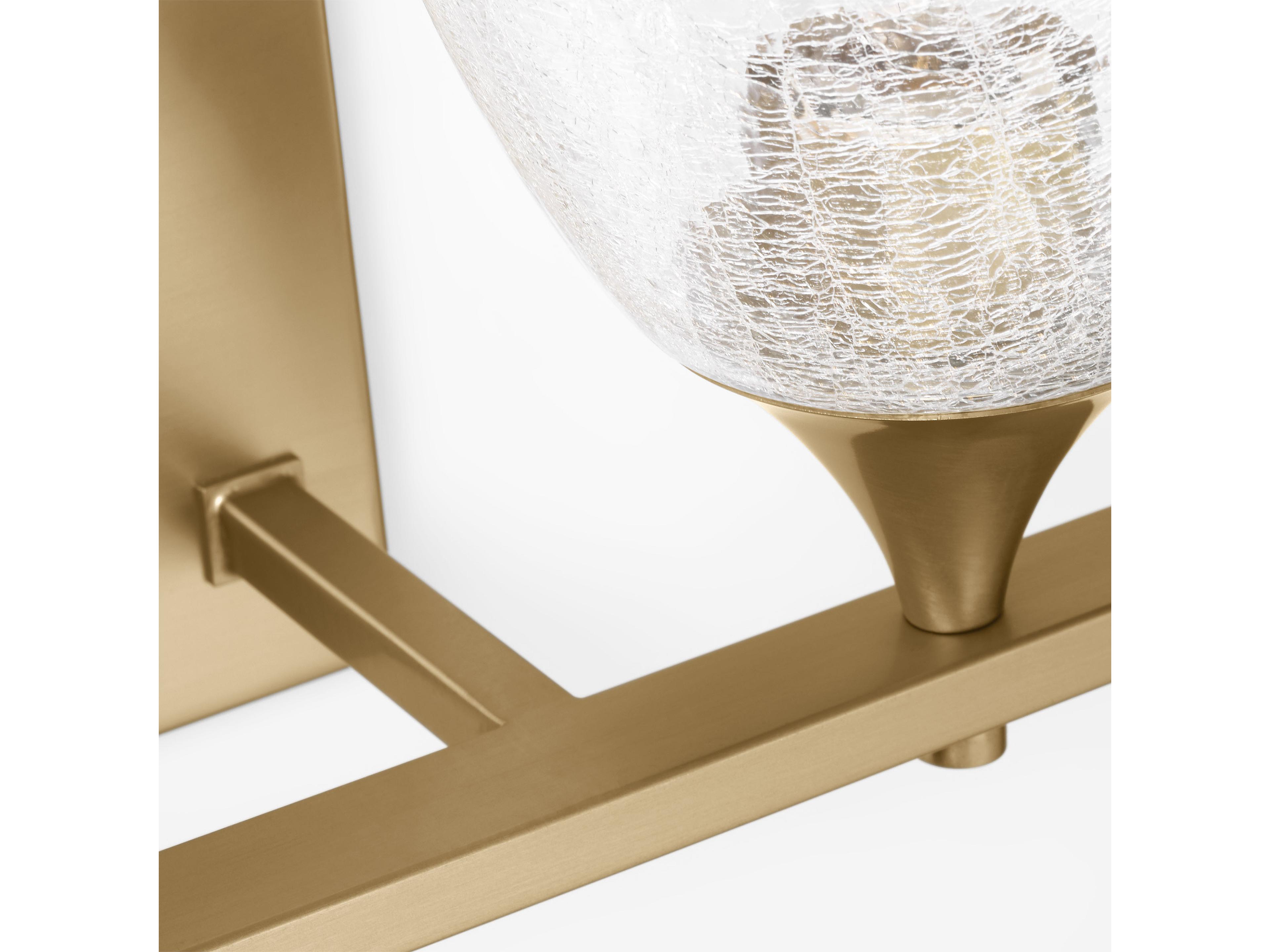 Visual Comfort Studio Toffino 2-Light Satin Brass Vanity Light