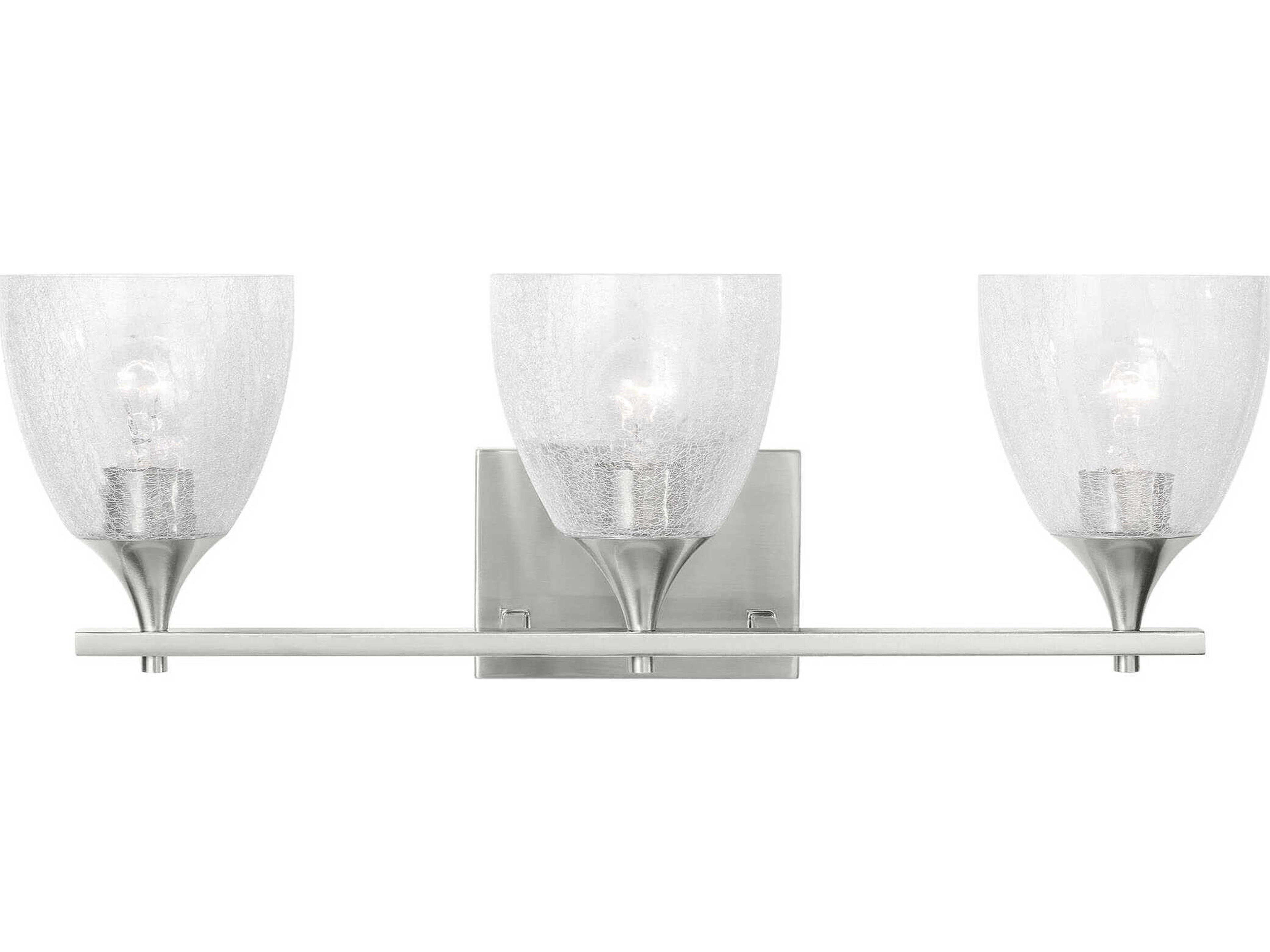 Visual Comfort Studio Toffino 3-Light Brushed Nickel Vanity Light