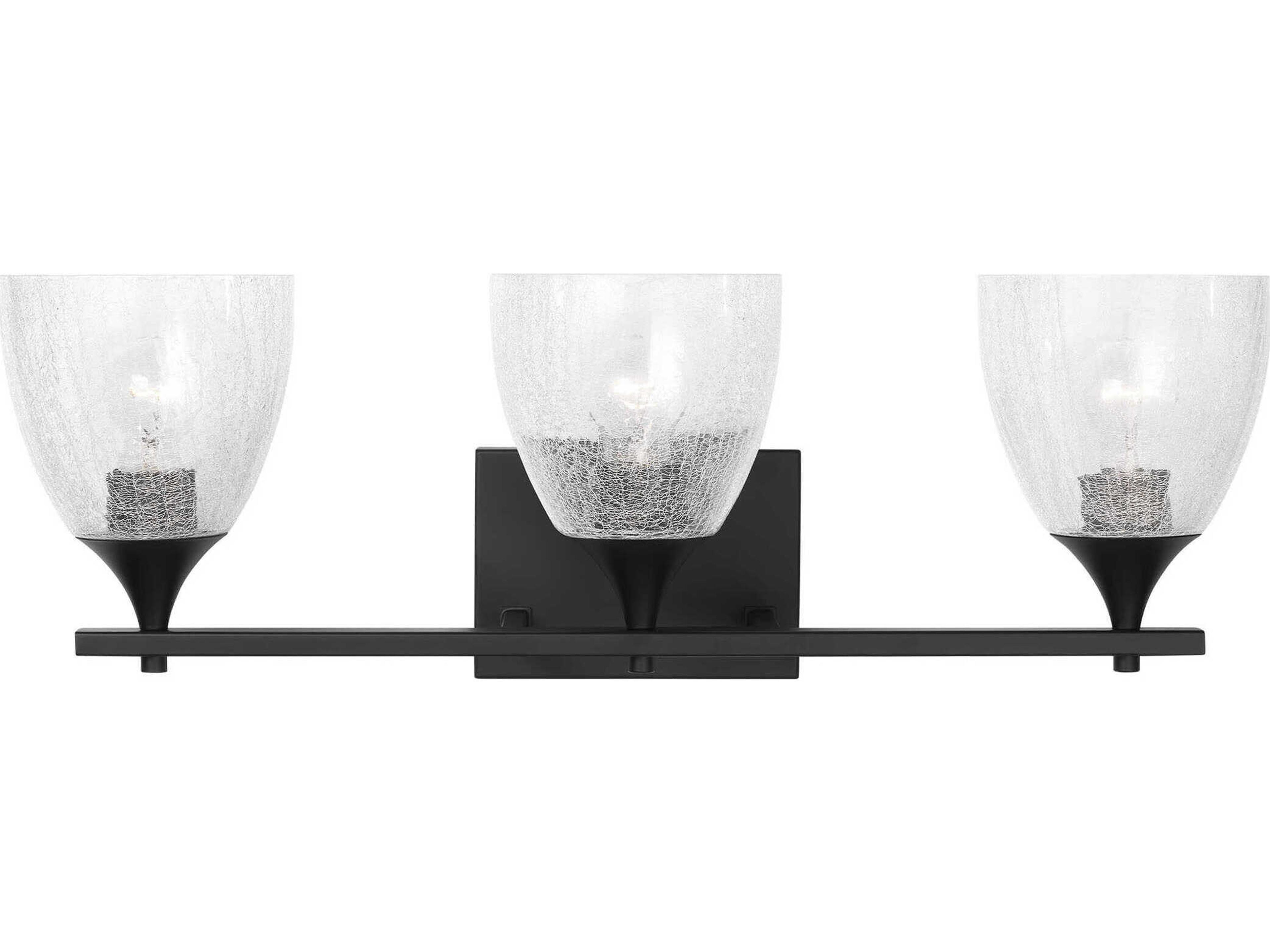 Visual Comfort Studio Toffino 3-Light Midnight Black Vanity Light