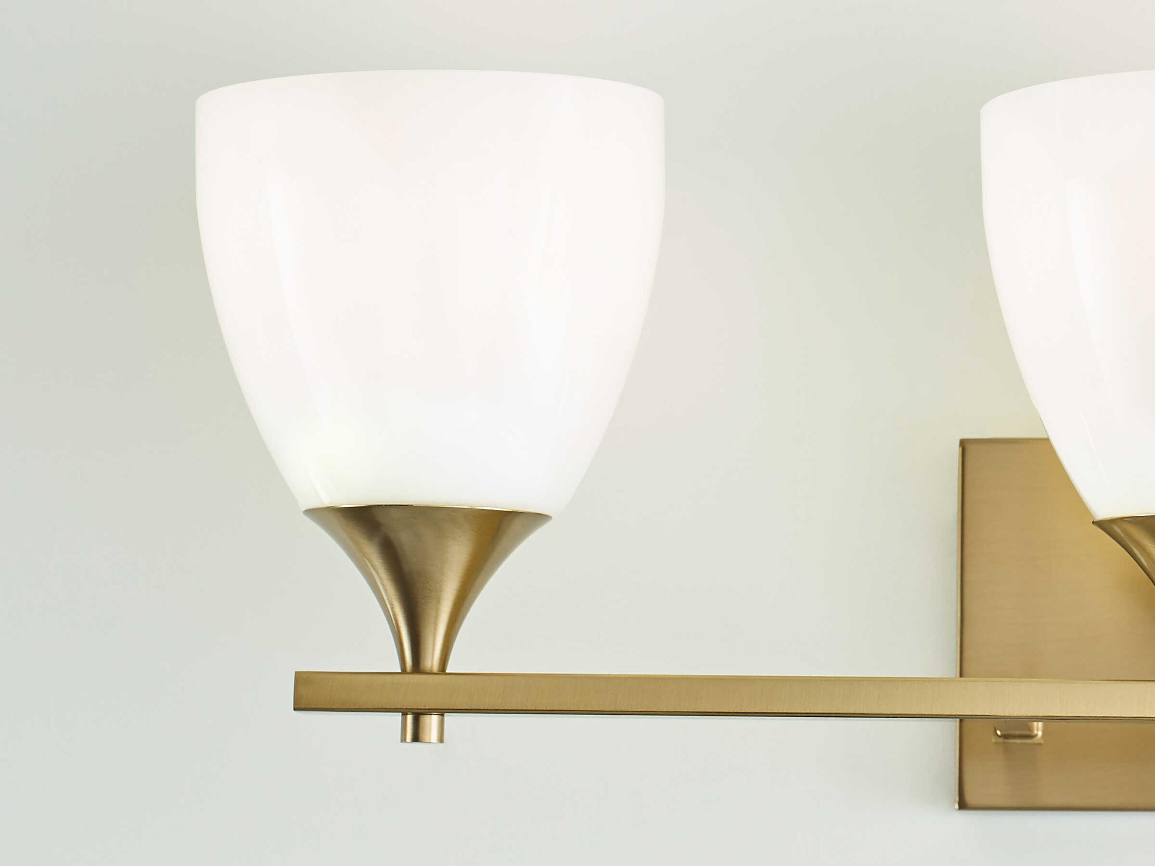 Visual Comfort Studio Toffino 3-Light Satin Brass Vanity Light