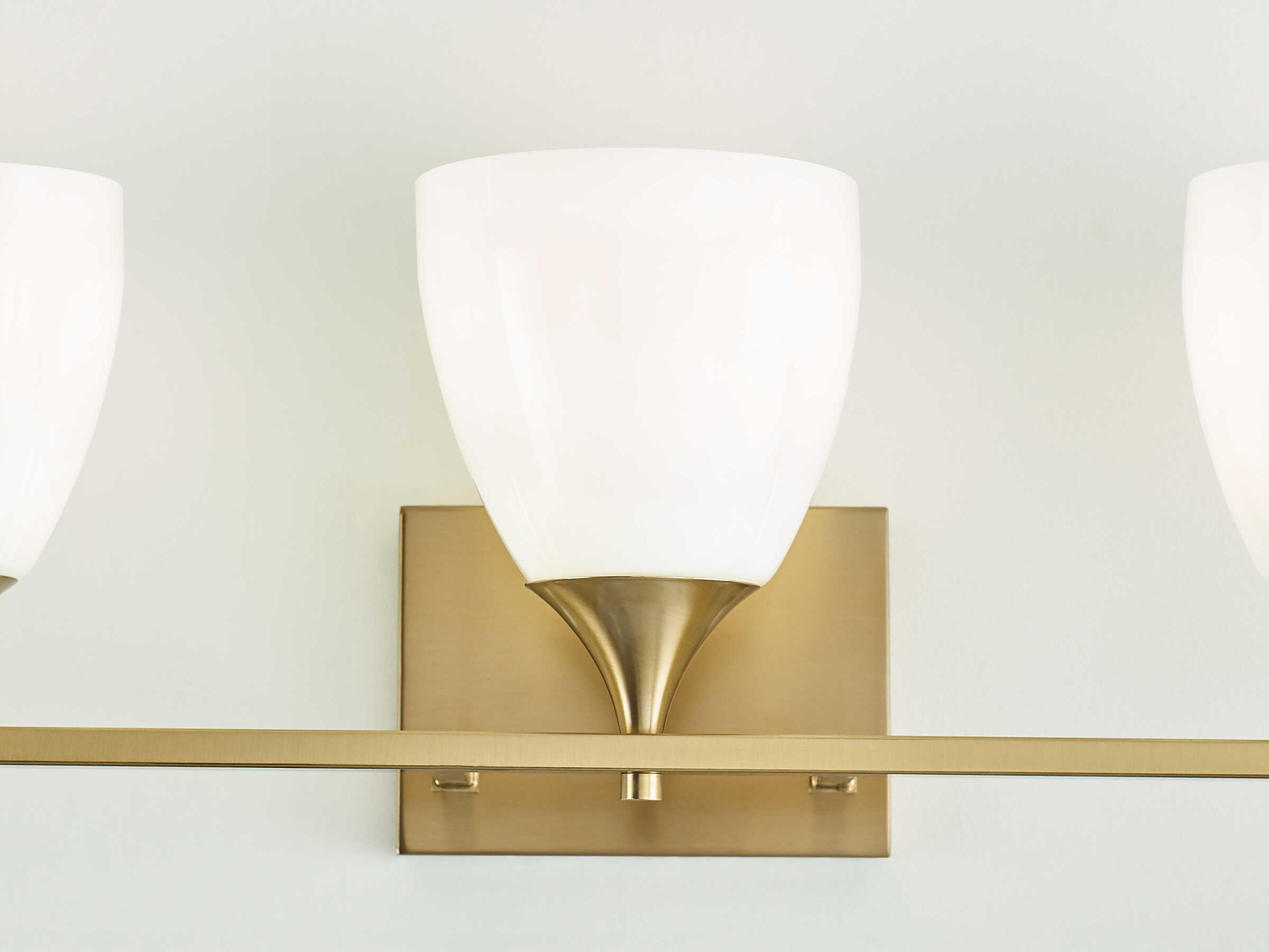 Visual Comfort Studio Toffino 3-Light Satin Brass Vanity Light