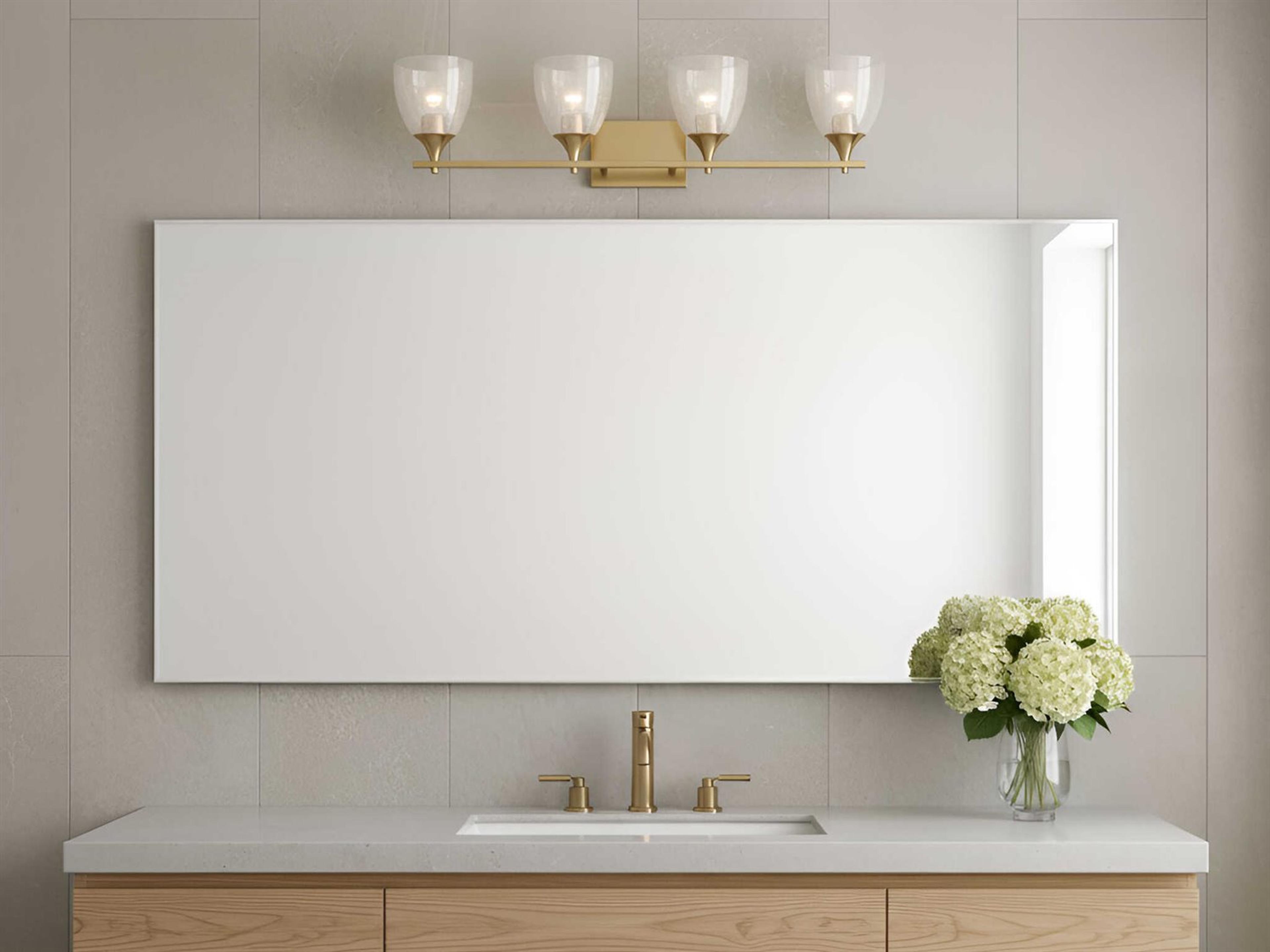 Visual Comfort Studio Toffino 4-Light Satin Brass Vanity Light