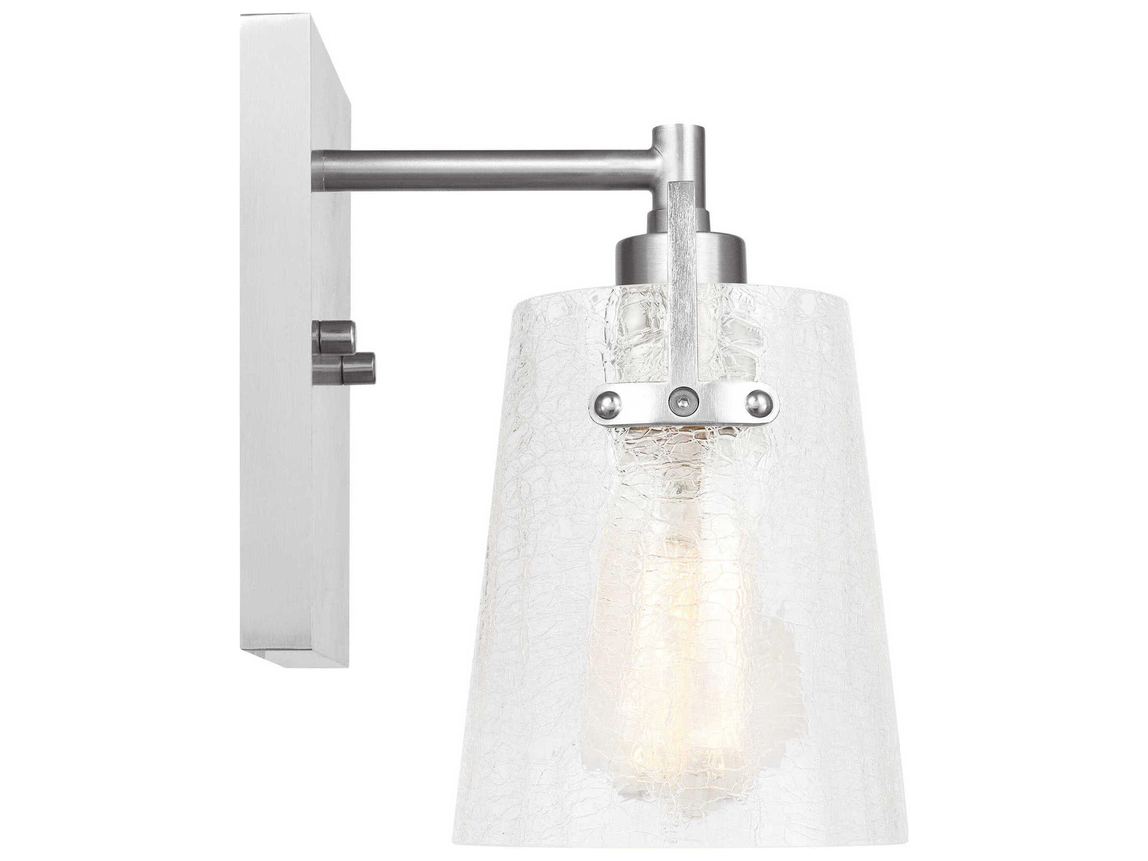 Visual Comfort Studio Crofton 1-Light Brushed Nickel Wall Sconce