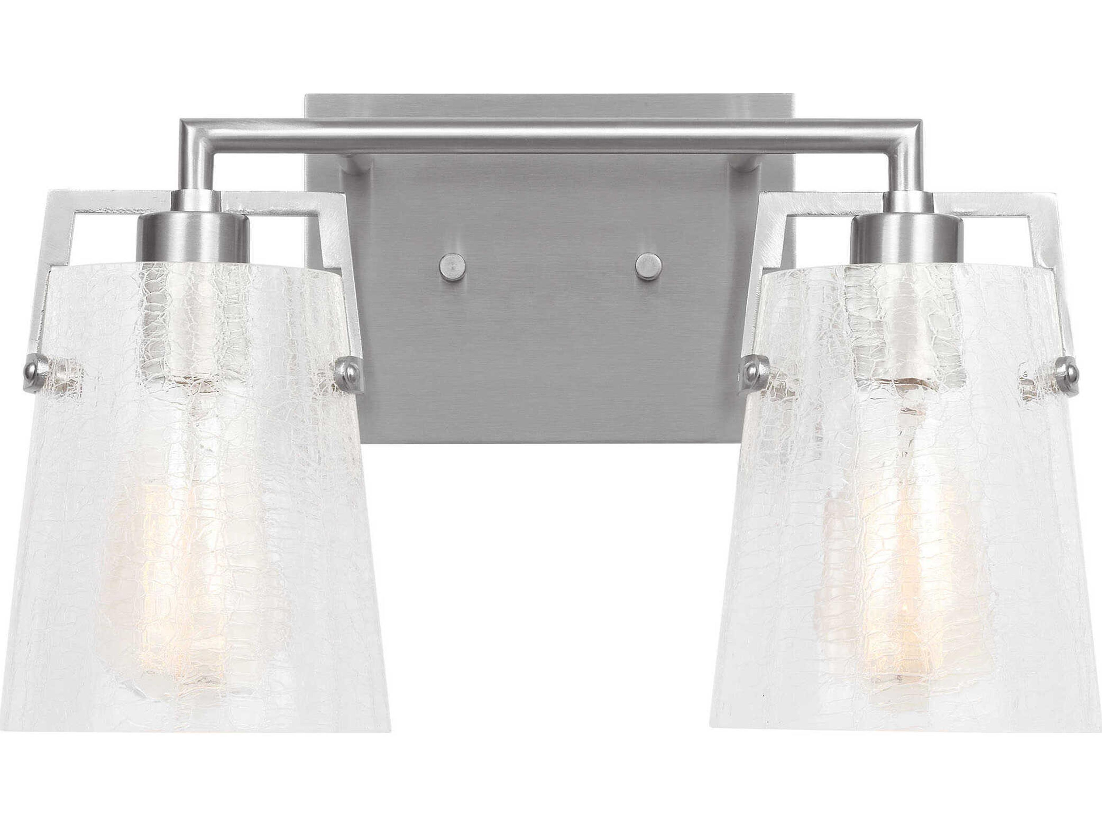 Visual Comfort Studio Crofton 2-Light Brushed Nickel Vanity Light