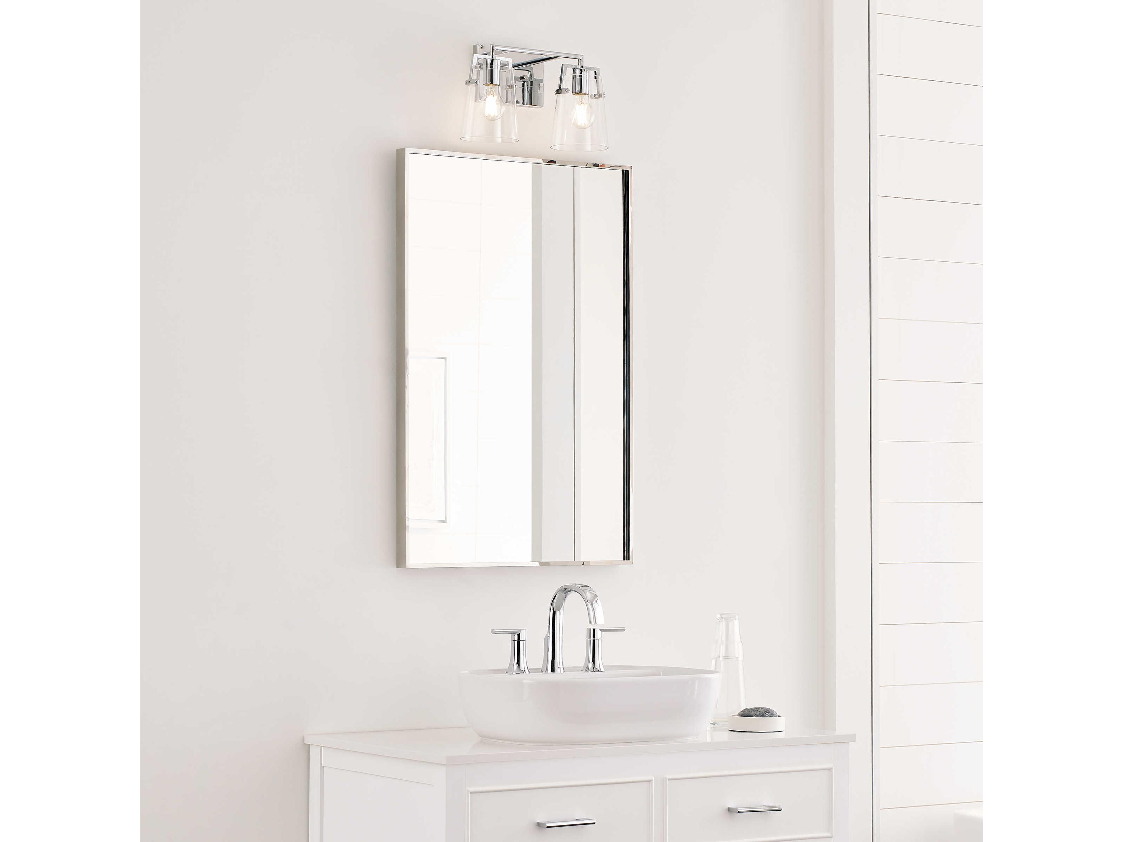 Visual Comfort Studio Crofton 2-Light Chrome Vanity Light