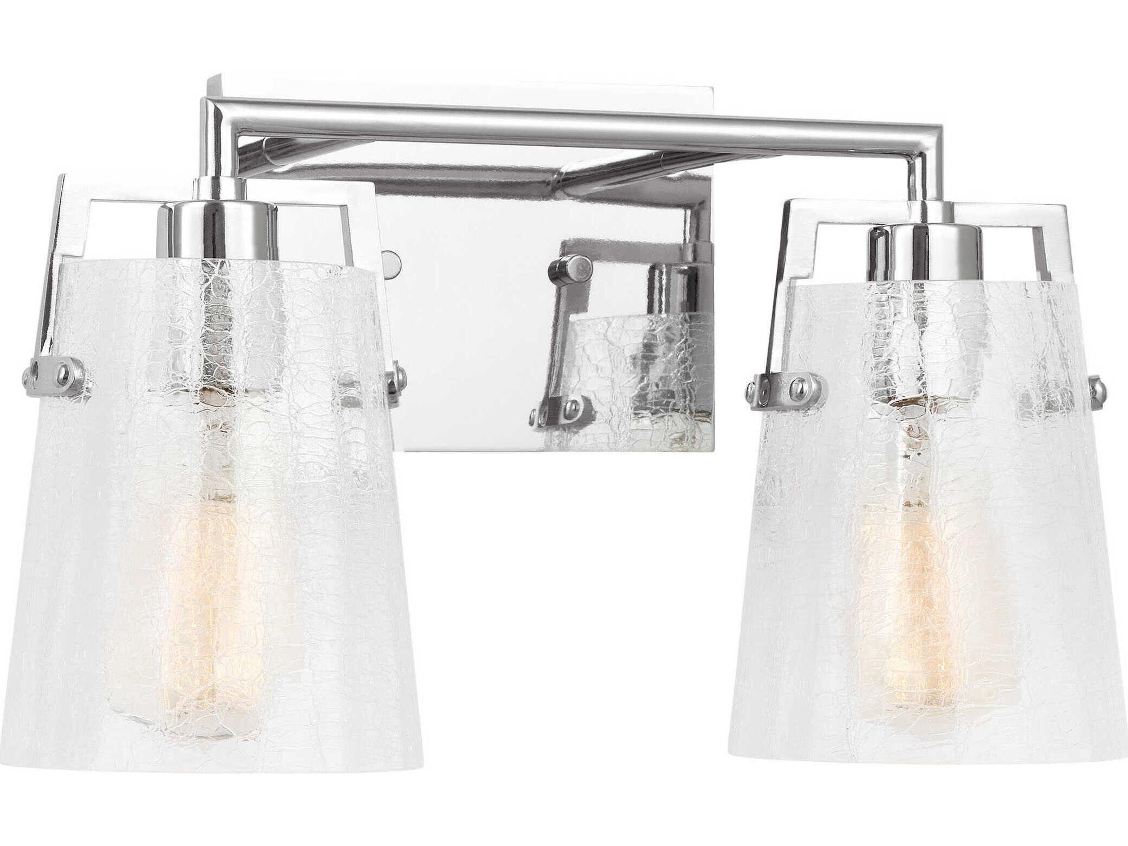 Visual Comfort Studio Crofton 2-Light Chrome Vanity Light