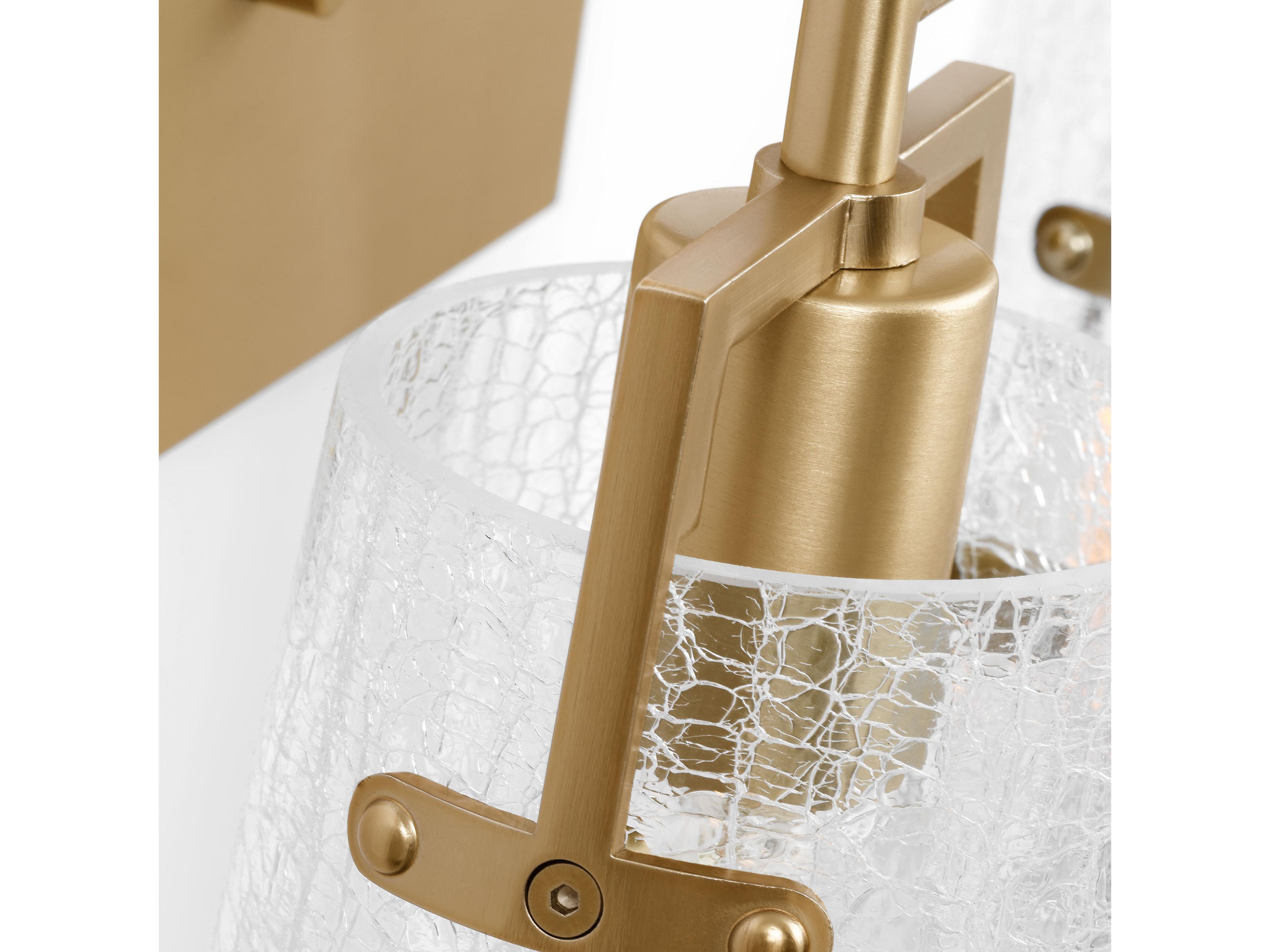 Visual Comfort Studio Crofton 2-Light Satin Brass Vanity Light