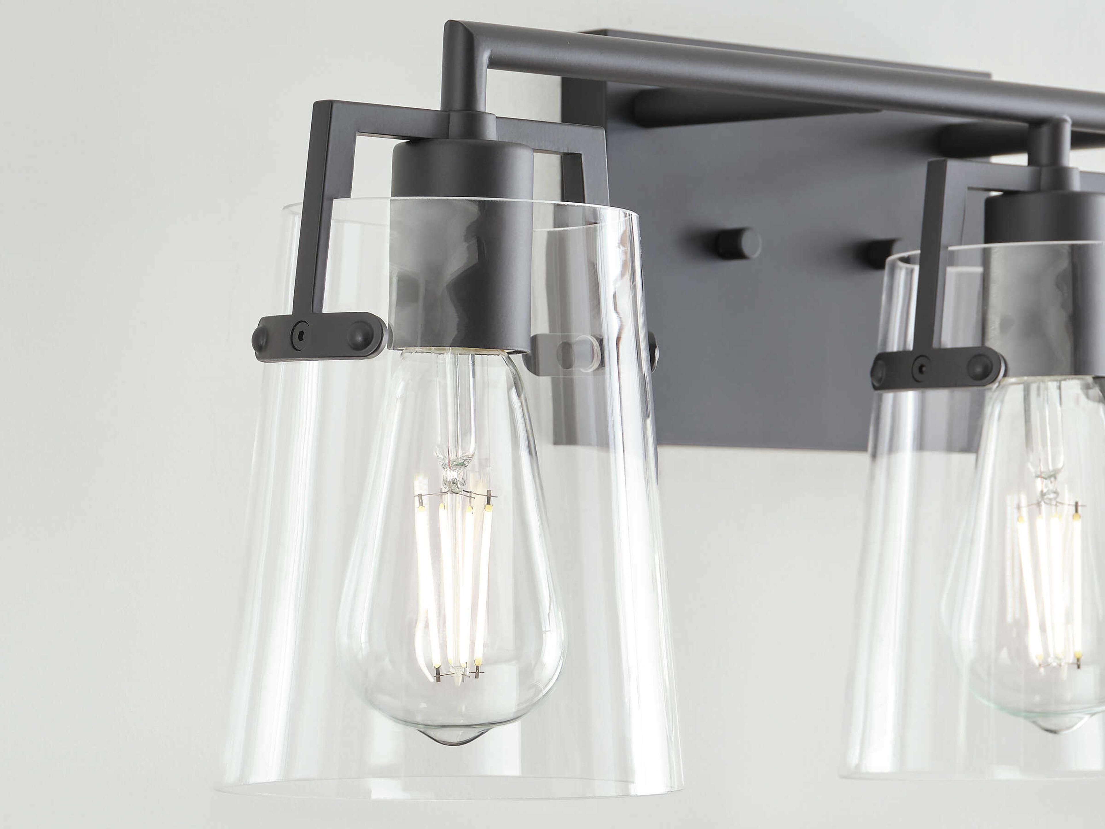 Visual Comfort Studio Crofton 3-Light Midnight Black Vanity Light