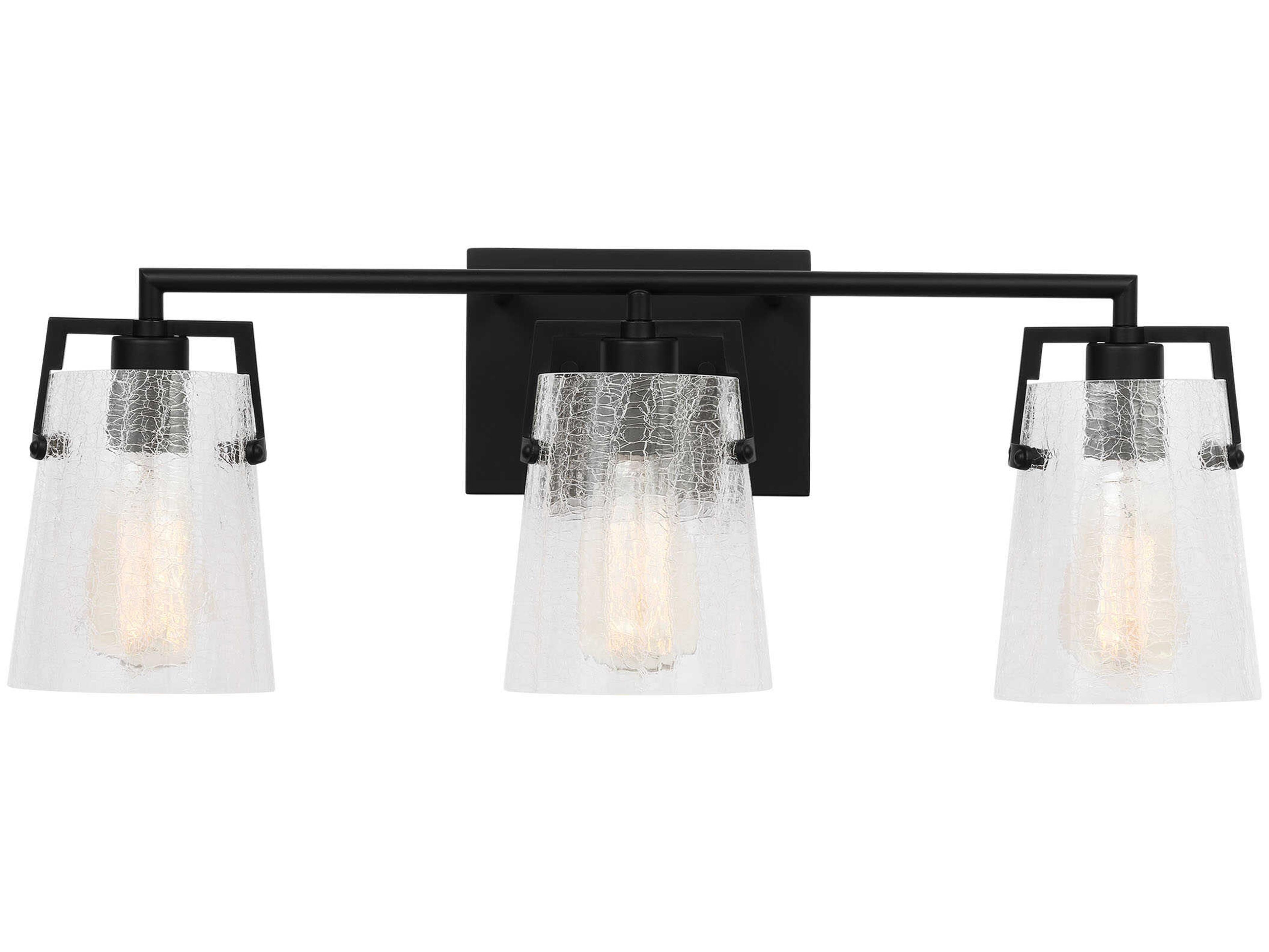 Visual Comfort Studio Crofton 3-Light Midnight Black Vanity Light