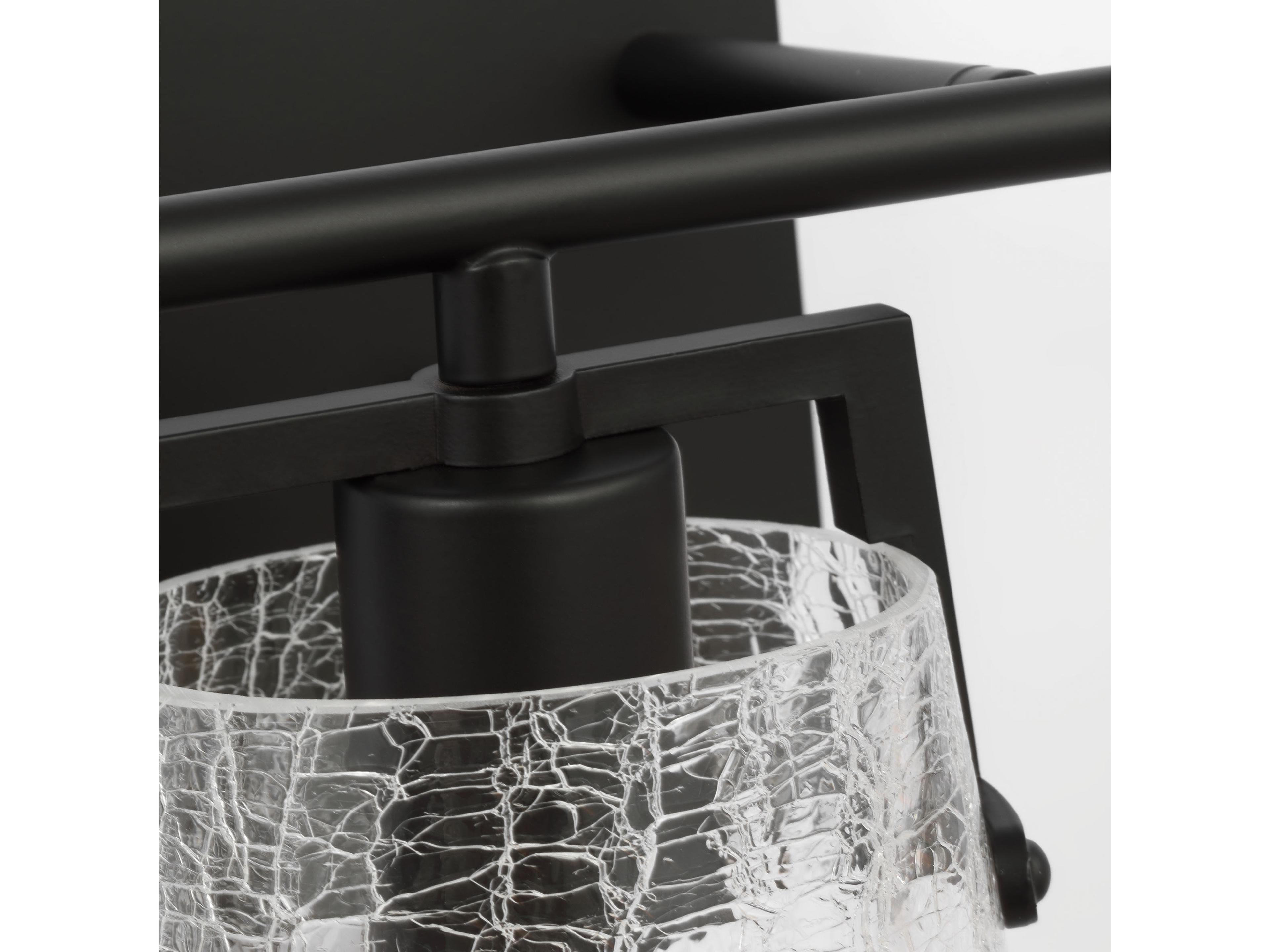 Visual Comfort Studio Crofton 3-Light Midnight Black Vanity Light