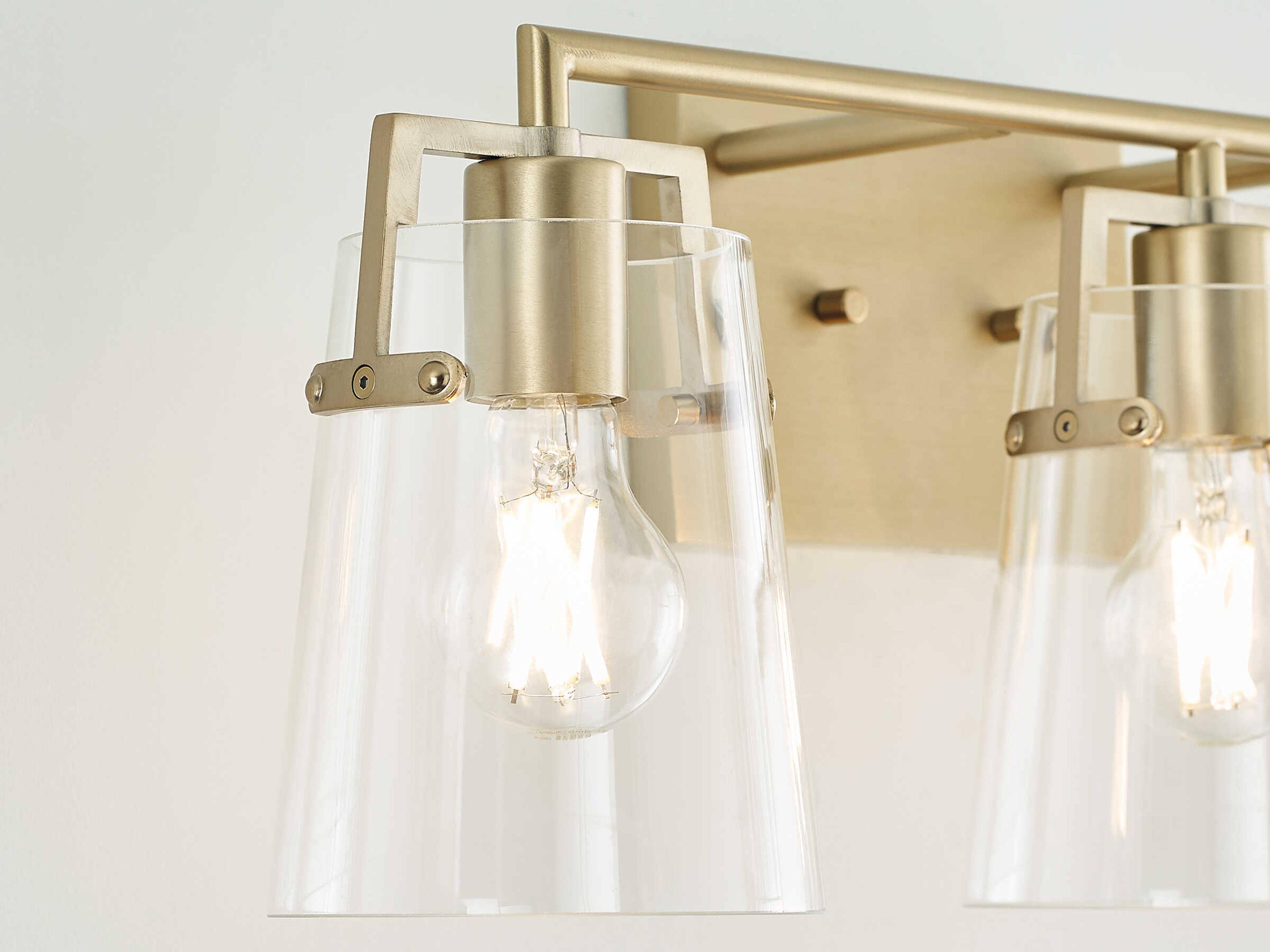 Visual Comfort Studio Crofton 3-Light Satin Brass Vanity Light