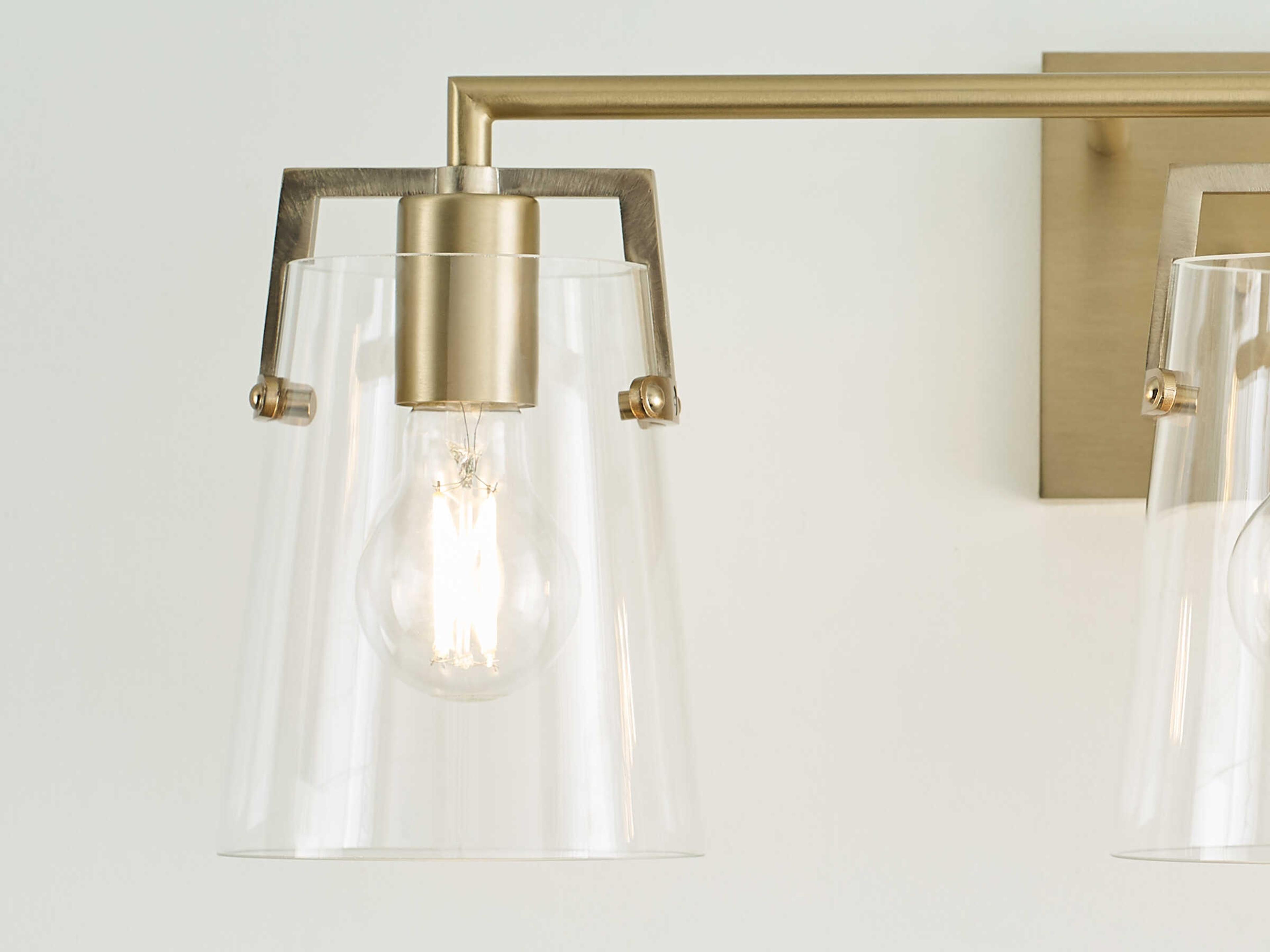 Visual Comfort Studio Crofton 3-Light Satin Brass Vanity Light