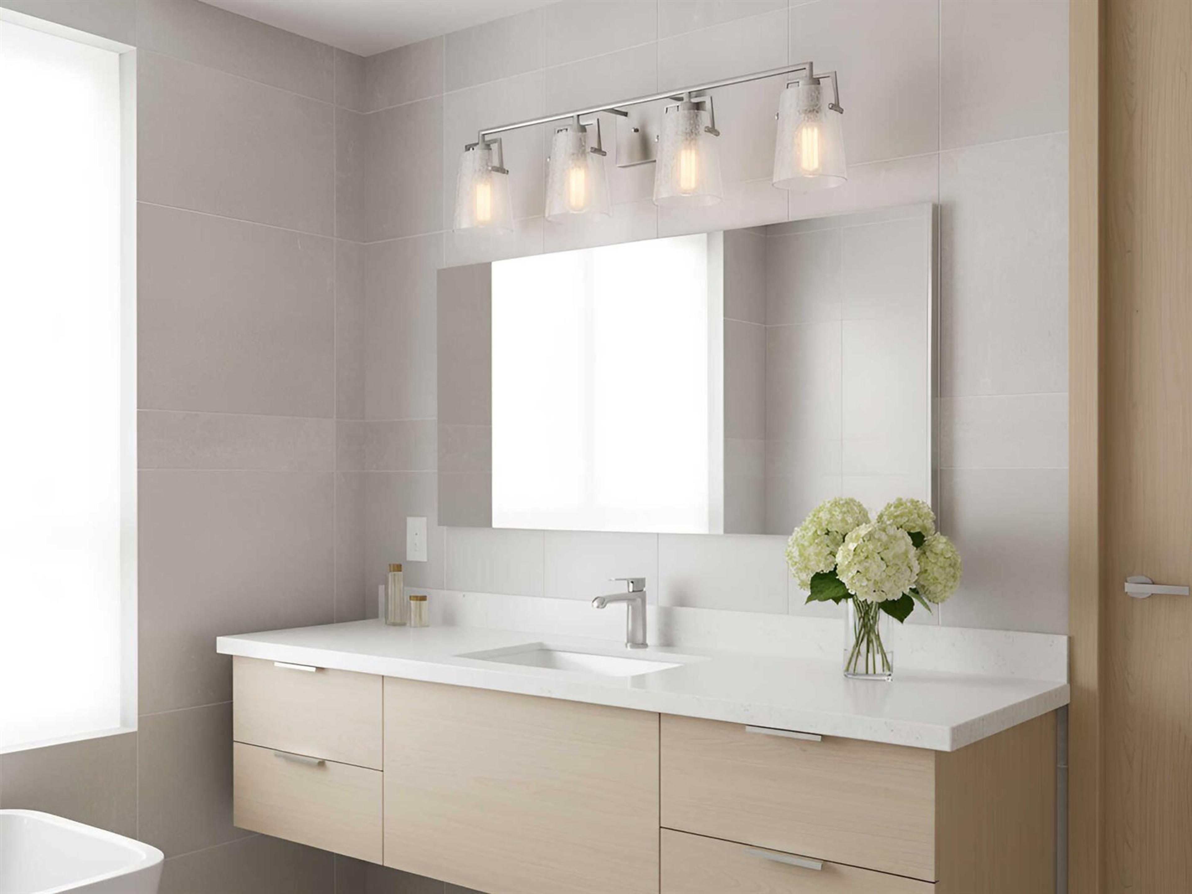 Visual Comfort Studio Crofton 4-Light Brushed Nickel Vanity Light