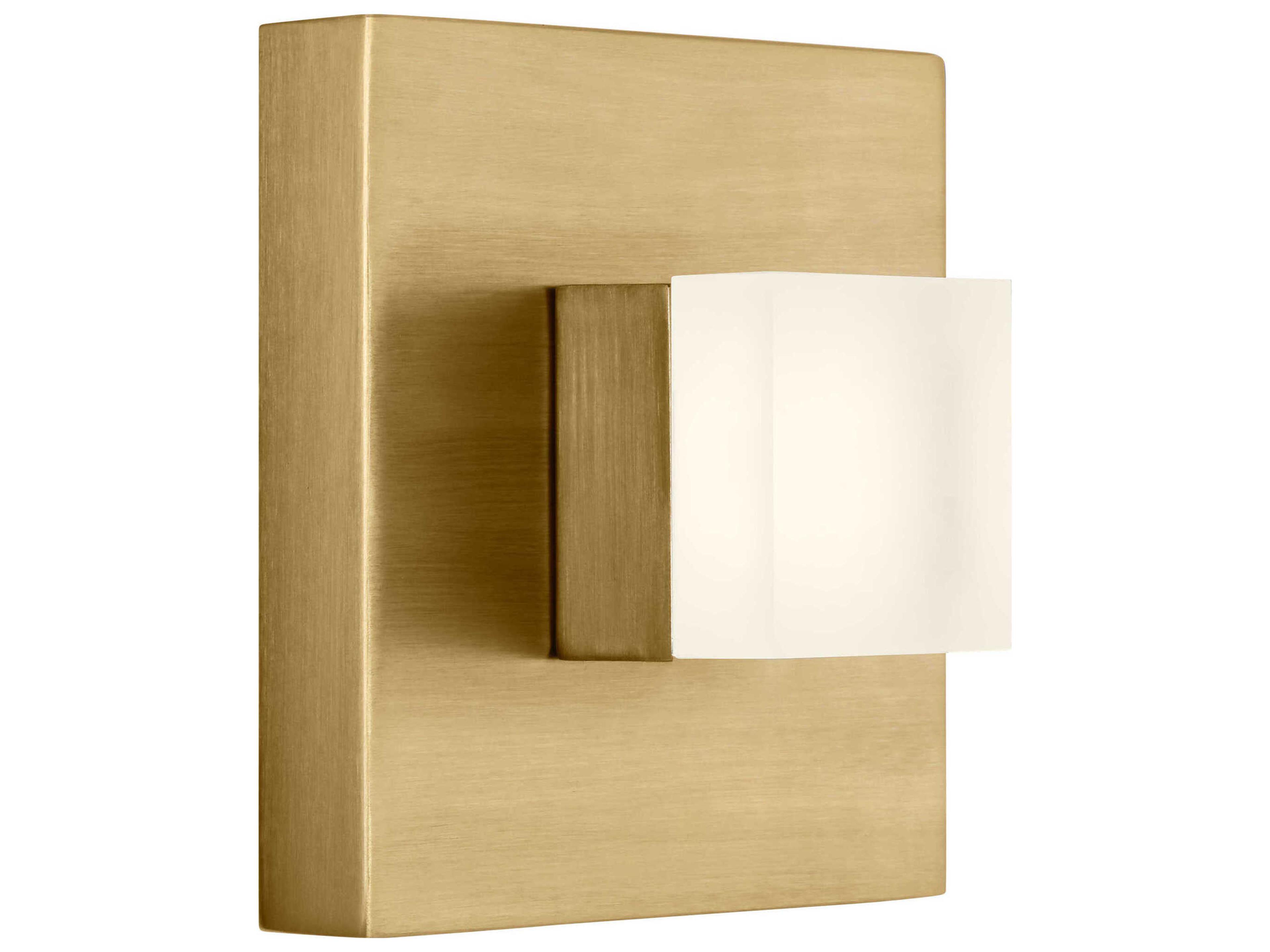 LED Wall Sconce Brander Satin Brass