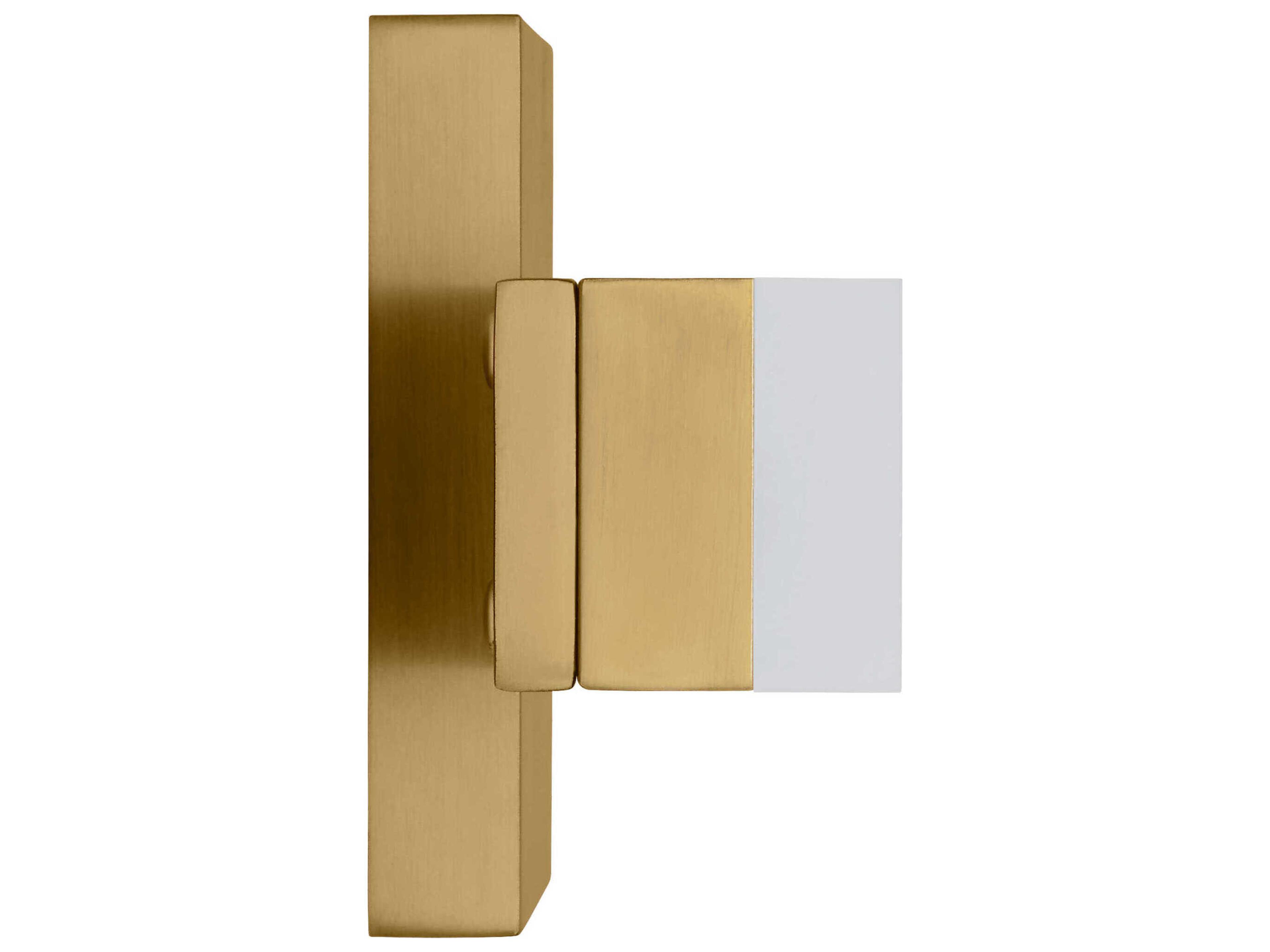 Visual Comfort Studio Brander 2-Light Satin Brass Vanity Light