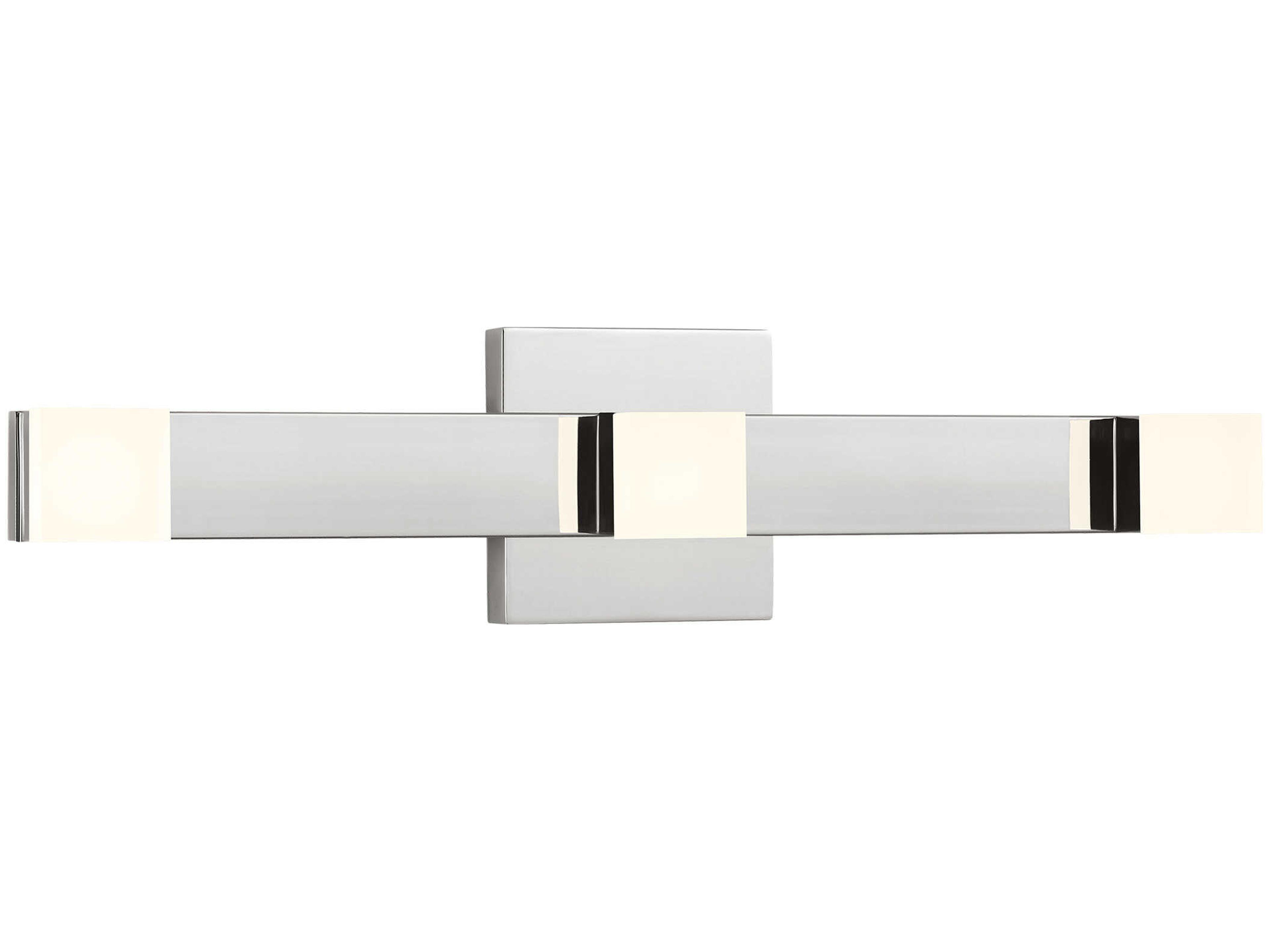 Brander 3-Light Chrome Vanity Light