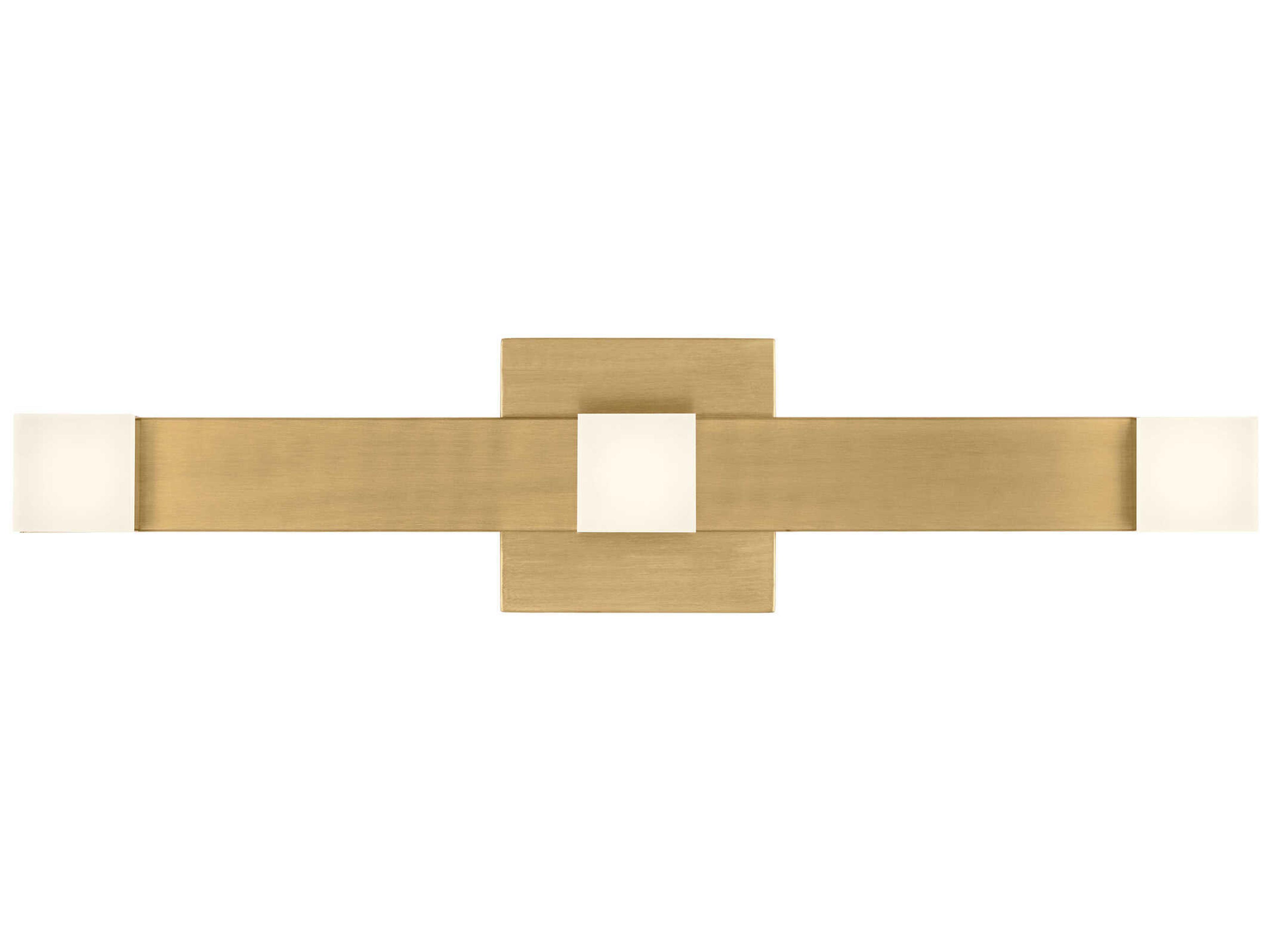 Visual Comfort Studio Brander 3-Light Satin Brass Vanity Light