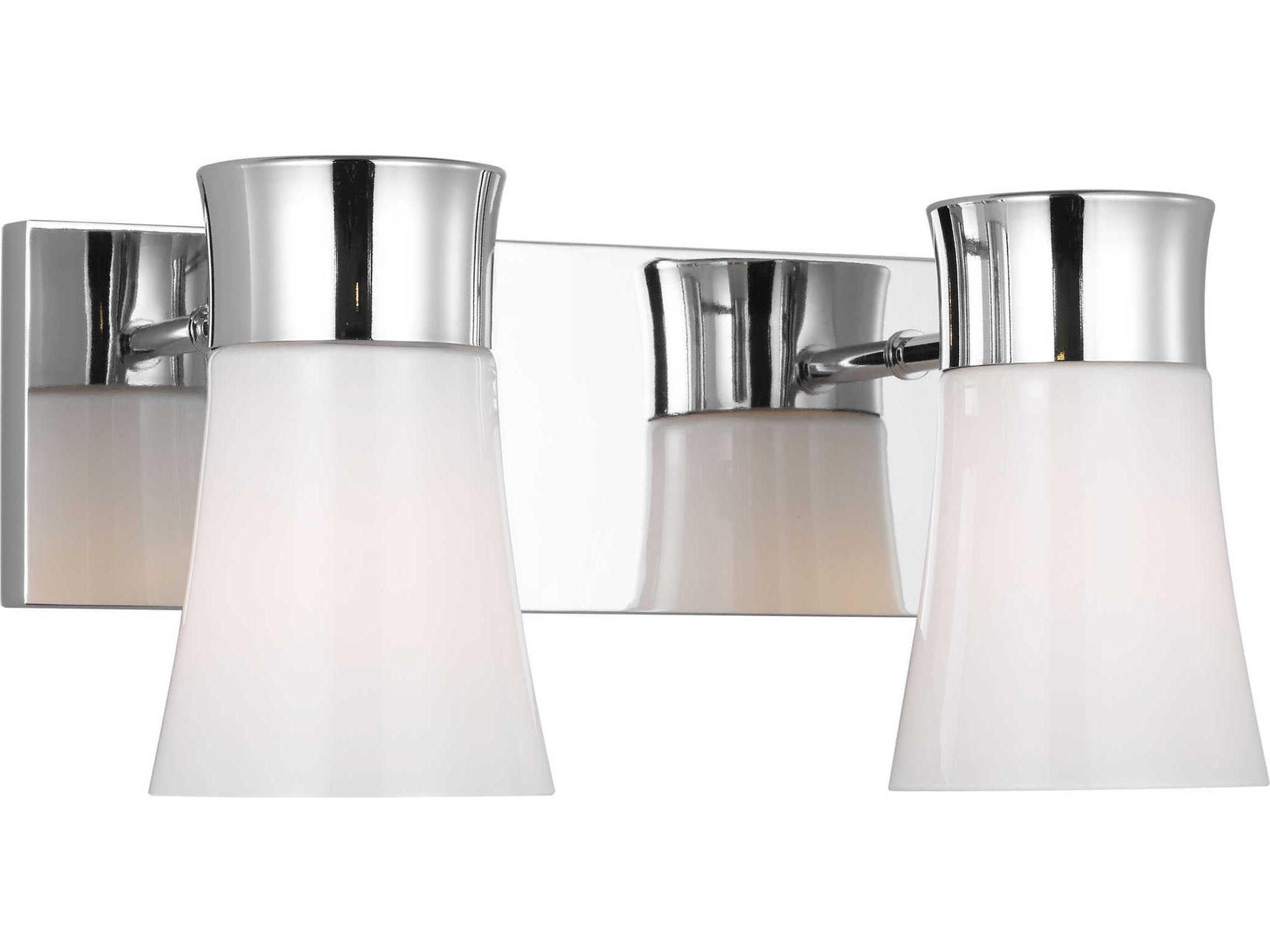 Visual Comfort Studio Roy 2-Light Chrome Vanity Light