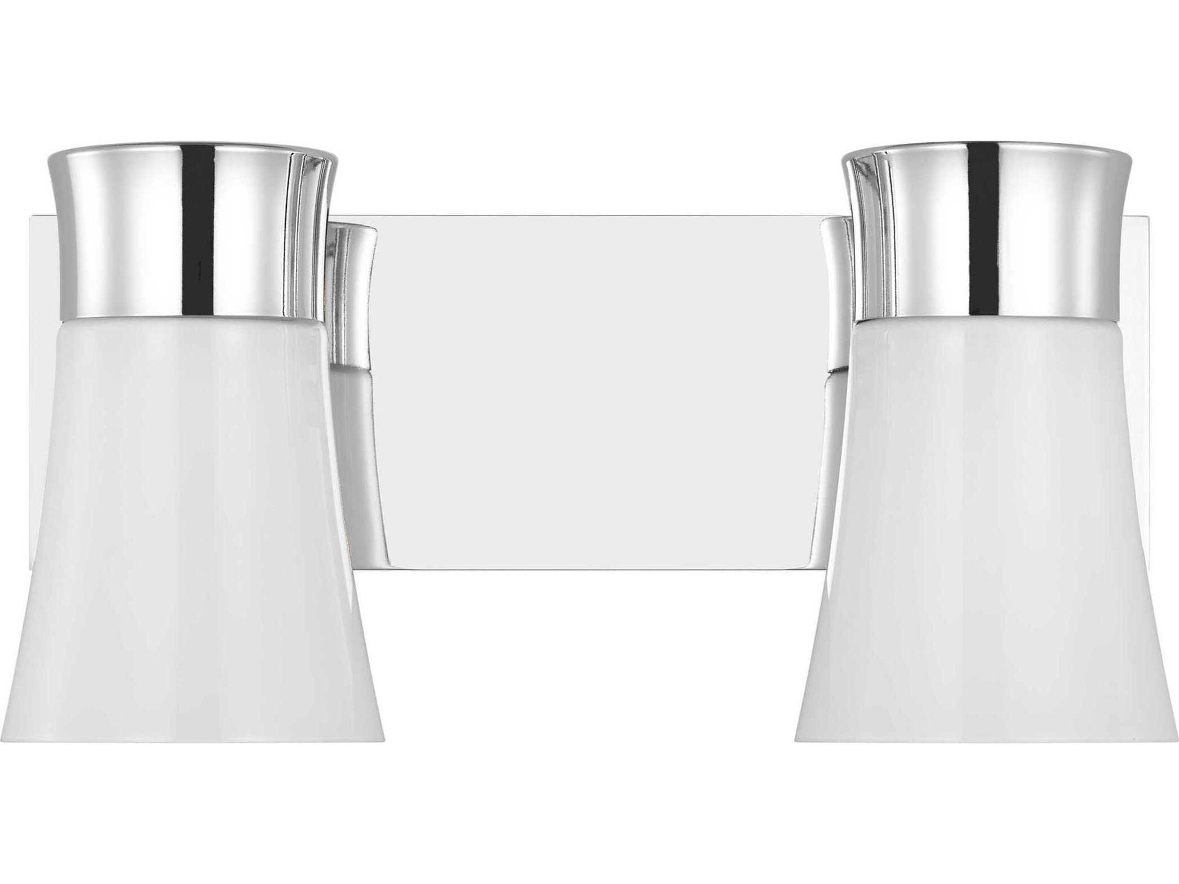 Visual Comfort Studio Roy 2-Light Chrome Vanity Light