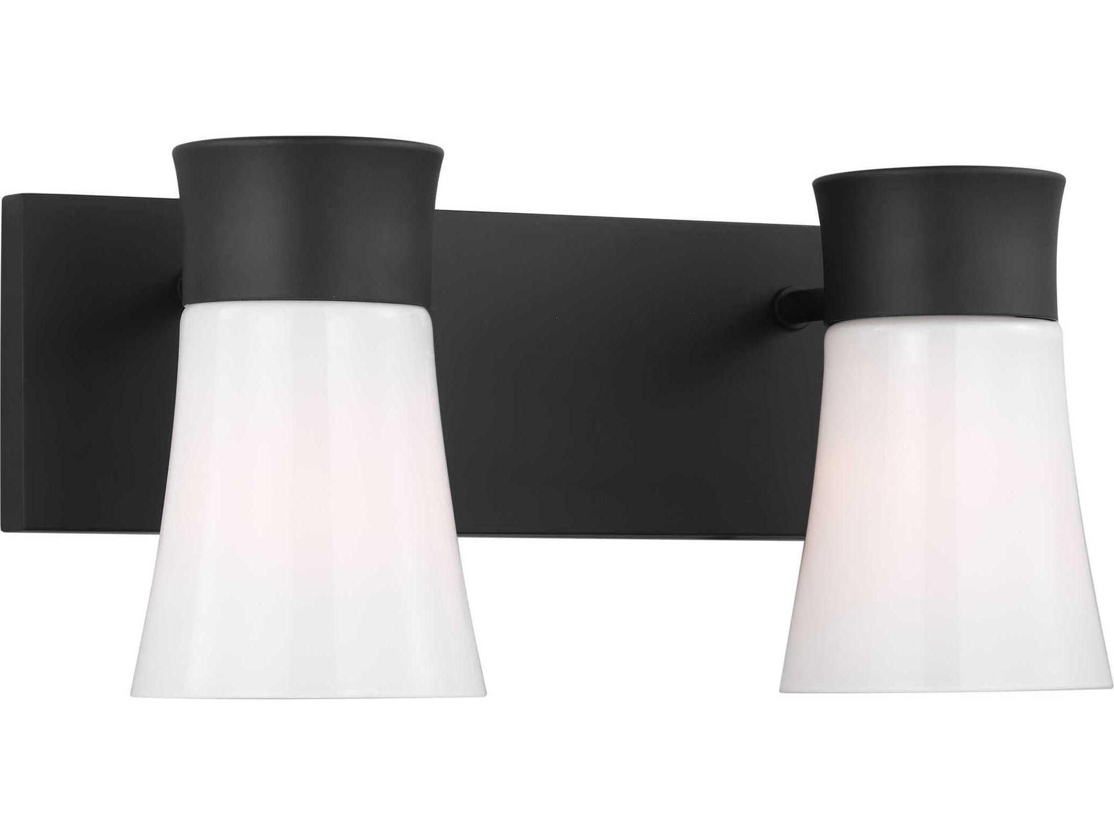 Visual Comfort Studio Roy 2-Light Midnight Black Vanity Light