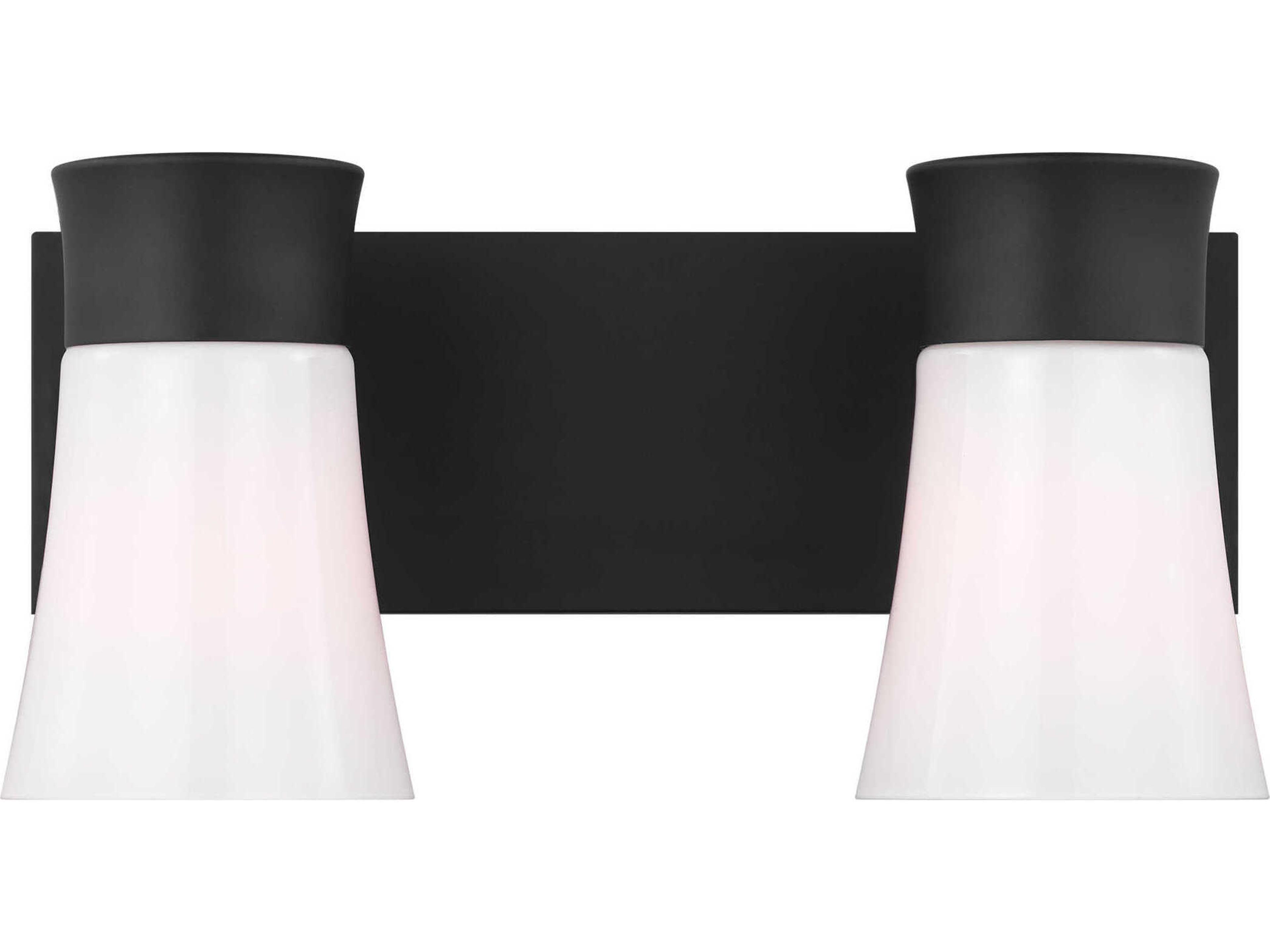 Visual Comfort Studio Roy 2-Light Midnight Black Vanity Light